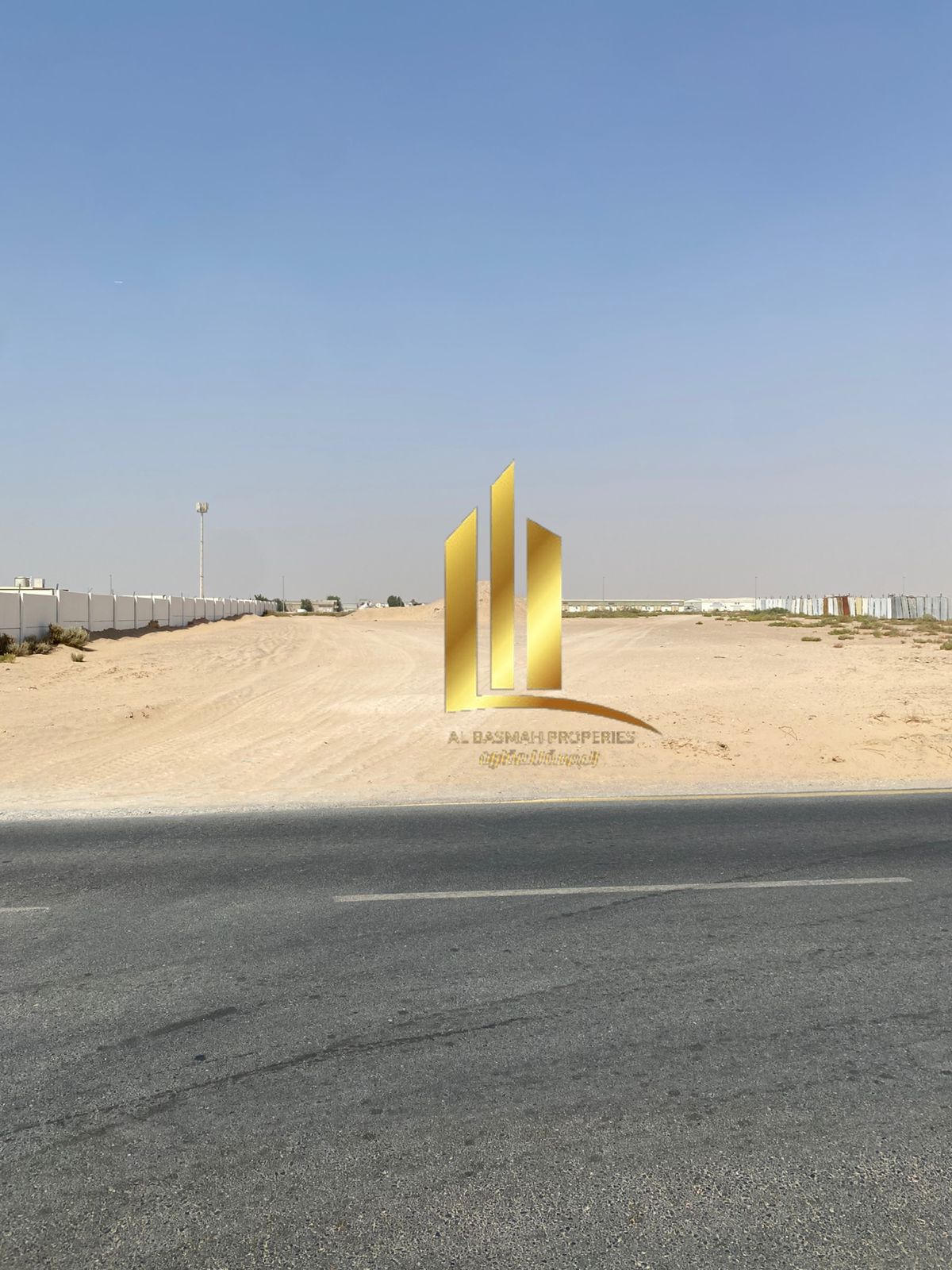 Land for sale in Al Sajaa Industrial (UAE City Block 8 Car Scrap) ready for construction.