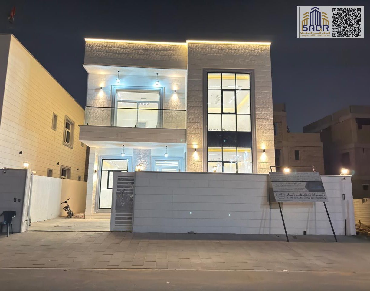 Deluxe villa with a modern design, fully equipped including water, electricity, air conditioning, and registration fees, with an easy monthly installm