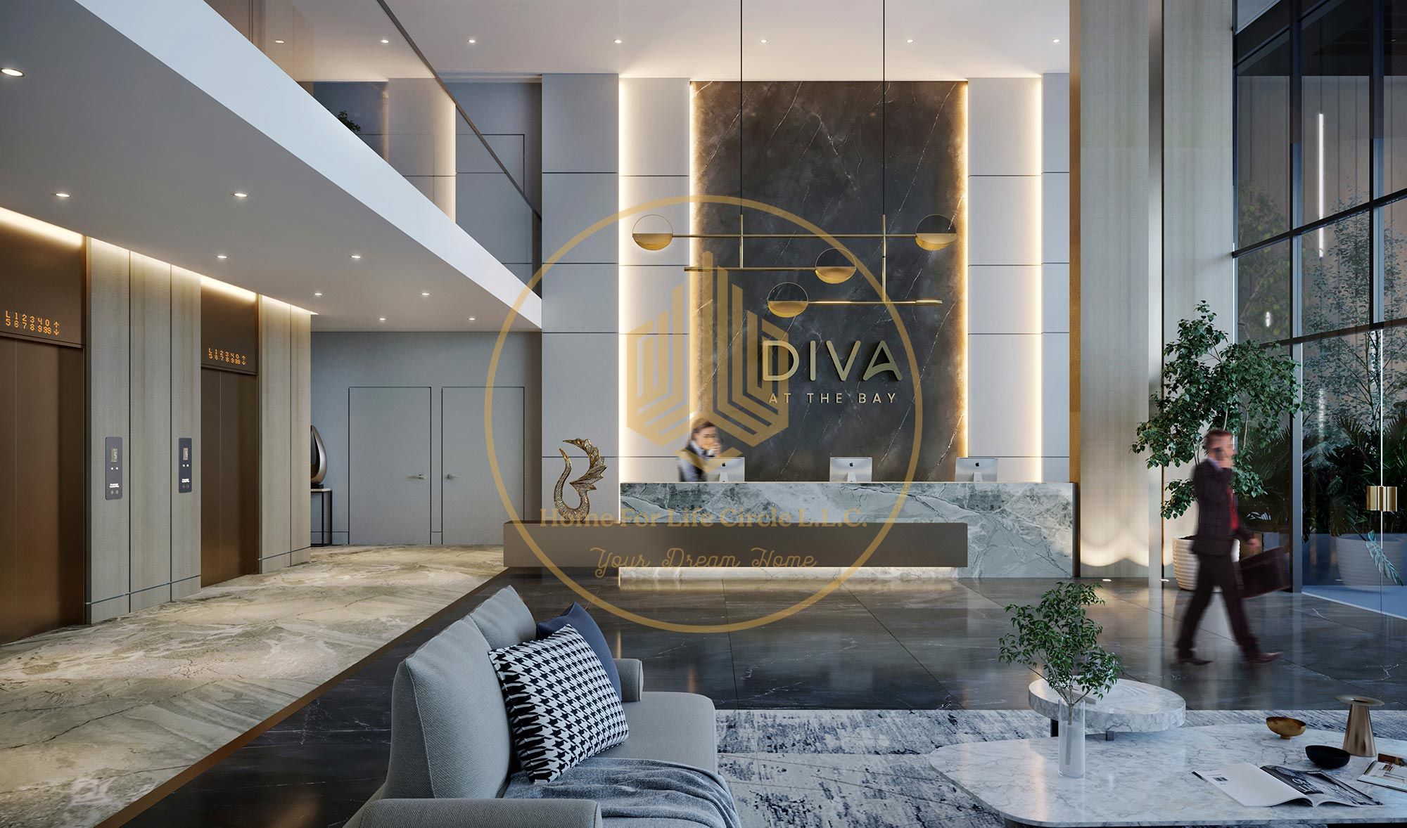 Elegant 2BR Junior, 2 Car Parking | Sea View