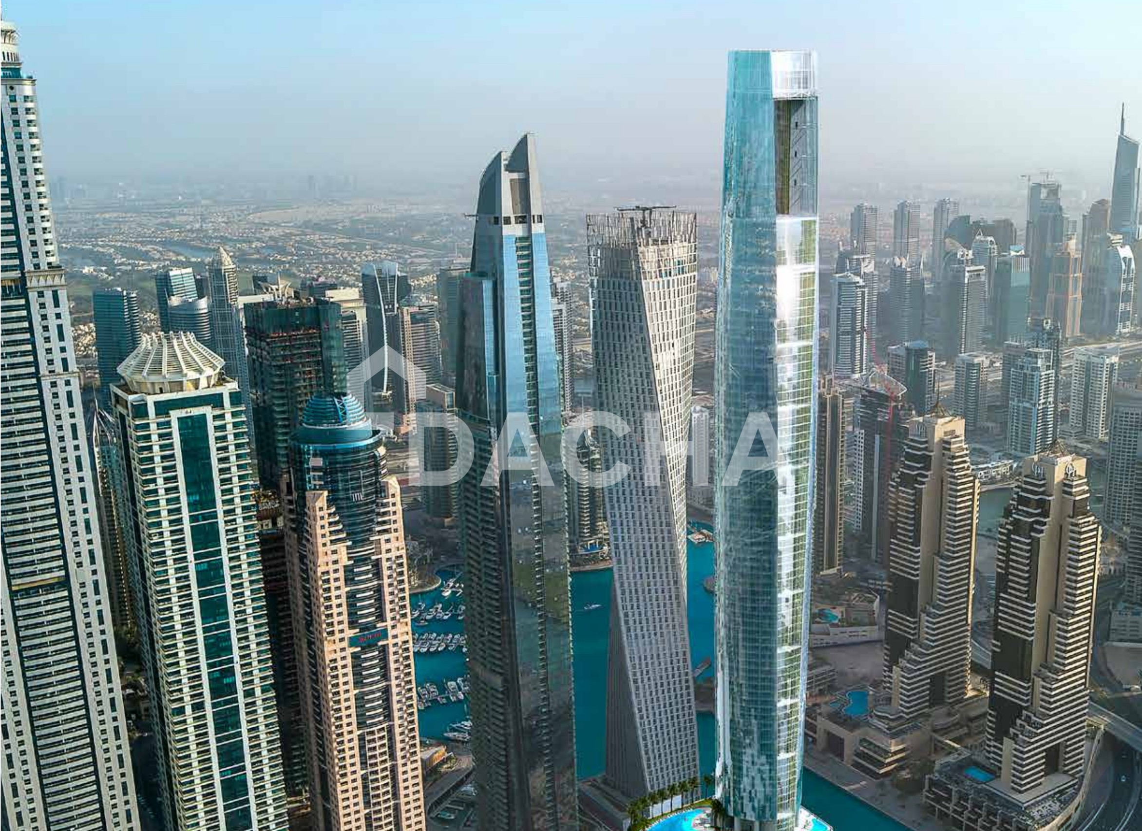 واحة استوديو مرتفعة بإطلالات خلابة في برج سييل، دبي مارينا