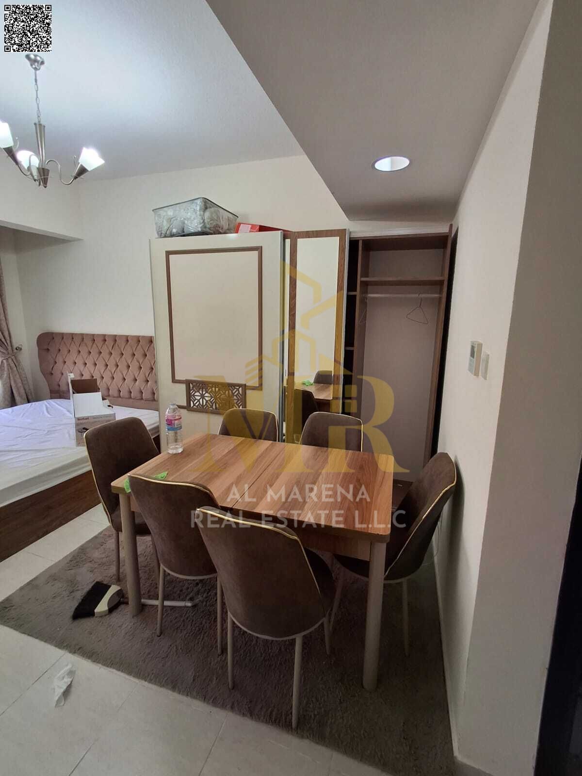 Studio for sale, 51 sqm on the second floor with private bathroom, final price AED 370,000, AED 87,000 remaining with 3,500 monthly installments