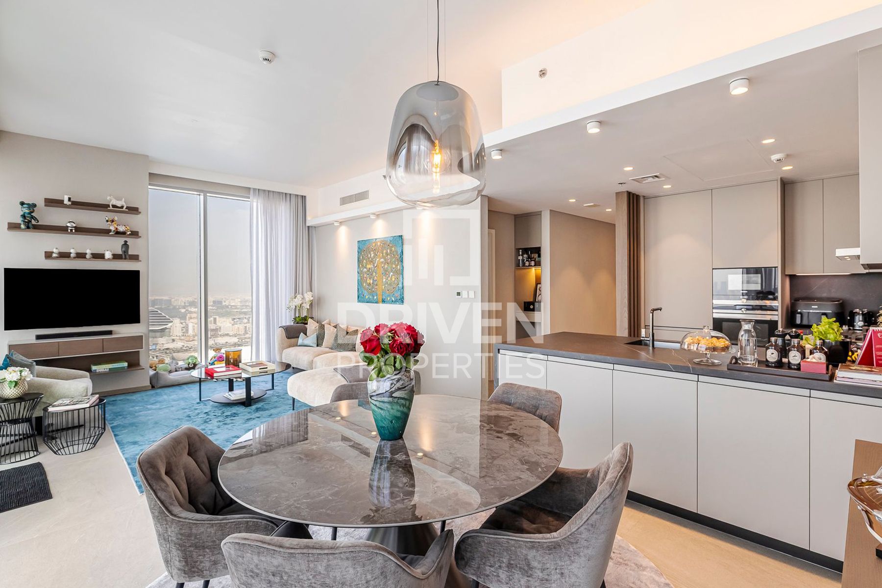 Burj Khalifa Skyline and Sea View | High Floor