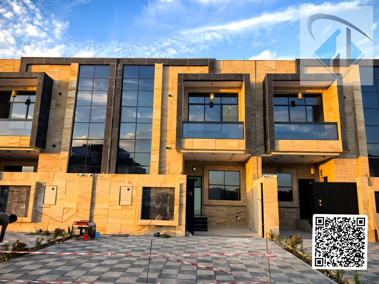 Your dream villa, including registration and ownership fees, next to all services, large internal yard, close to Sheikh Mohammed Bin Zayed Road, freeh
