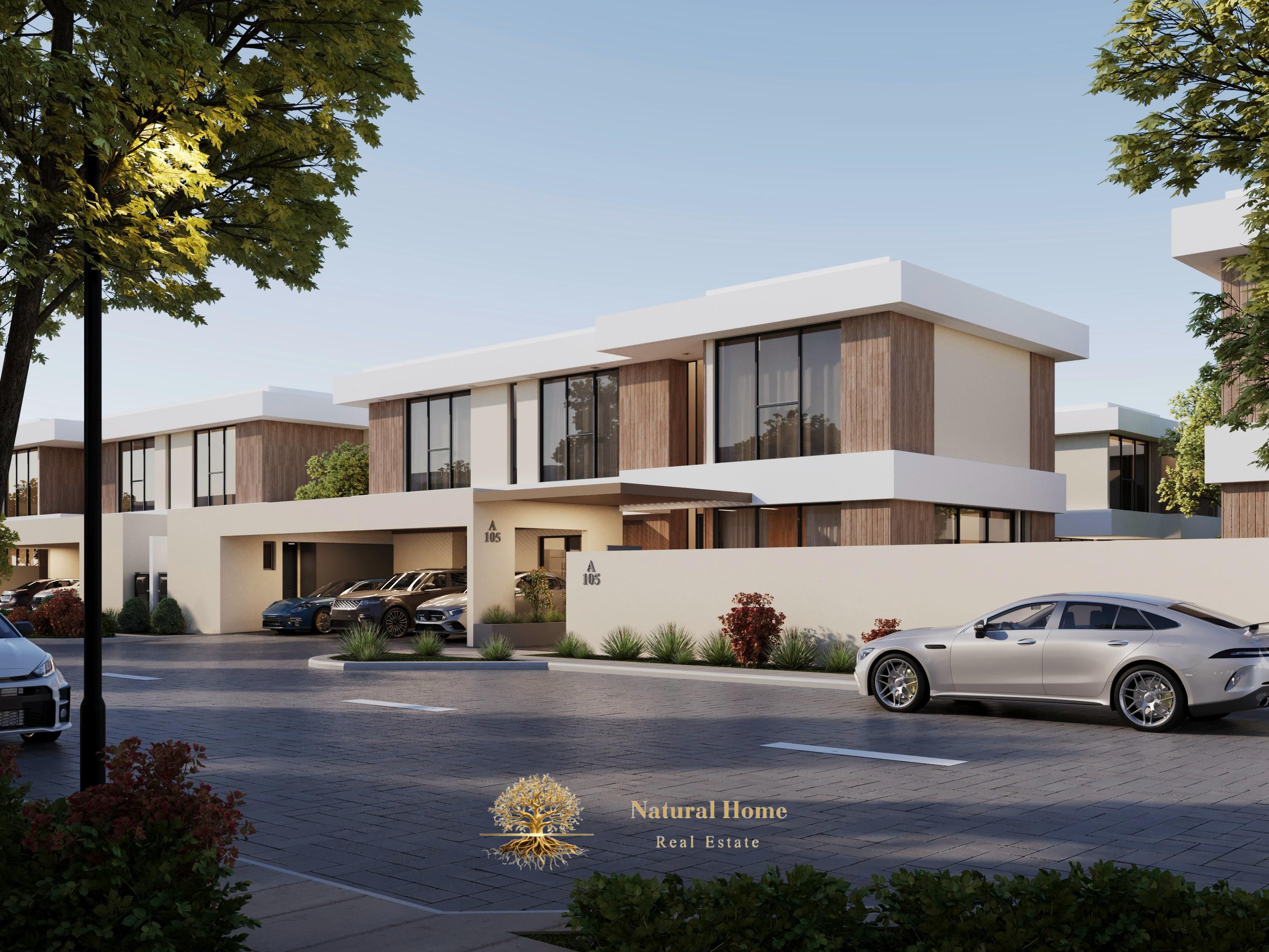 "The ideal investment and housing equation: 5 ready rooms + unbeatable price + 3 years payment facilities. . . only in Sharjah Garden City. "