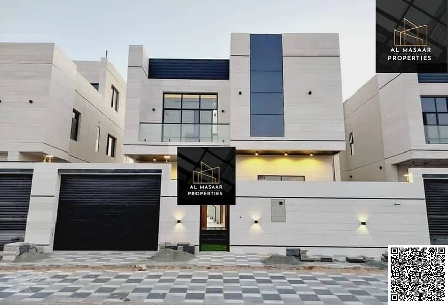 Villa with all registration and ownership fees included, ready to move in, in one of Ajman's most prestigious areas, freehold ownership.