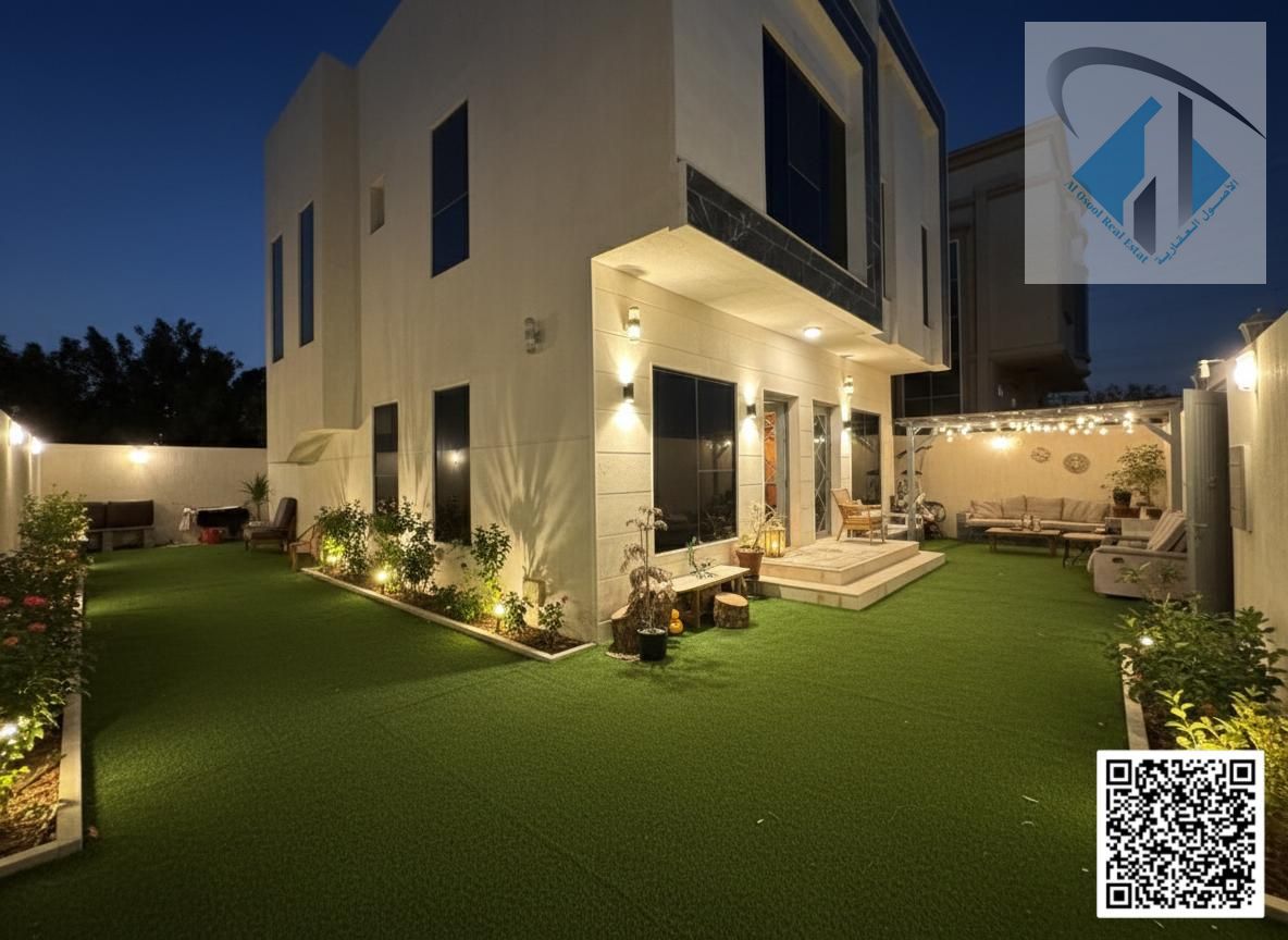 Villa for sale in Ajman, connected to electricity, water, and air conditioning, at a bargain price, excellent location.