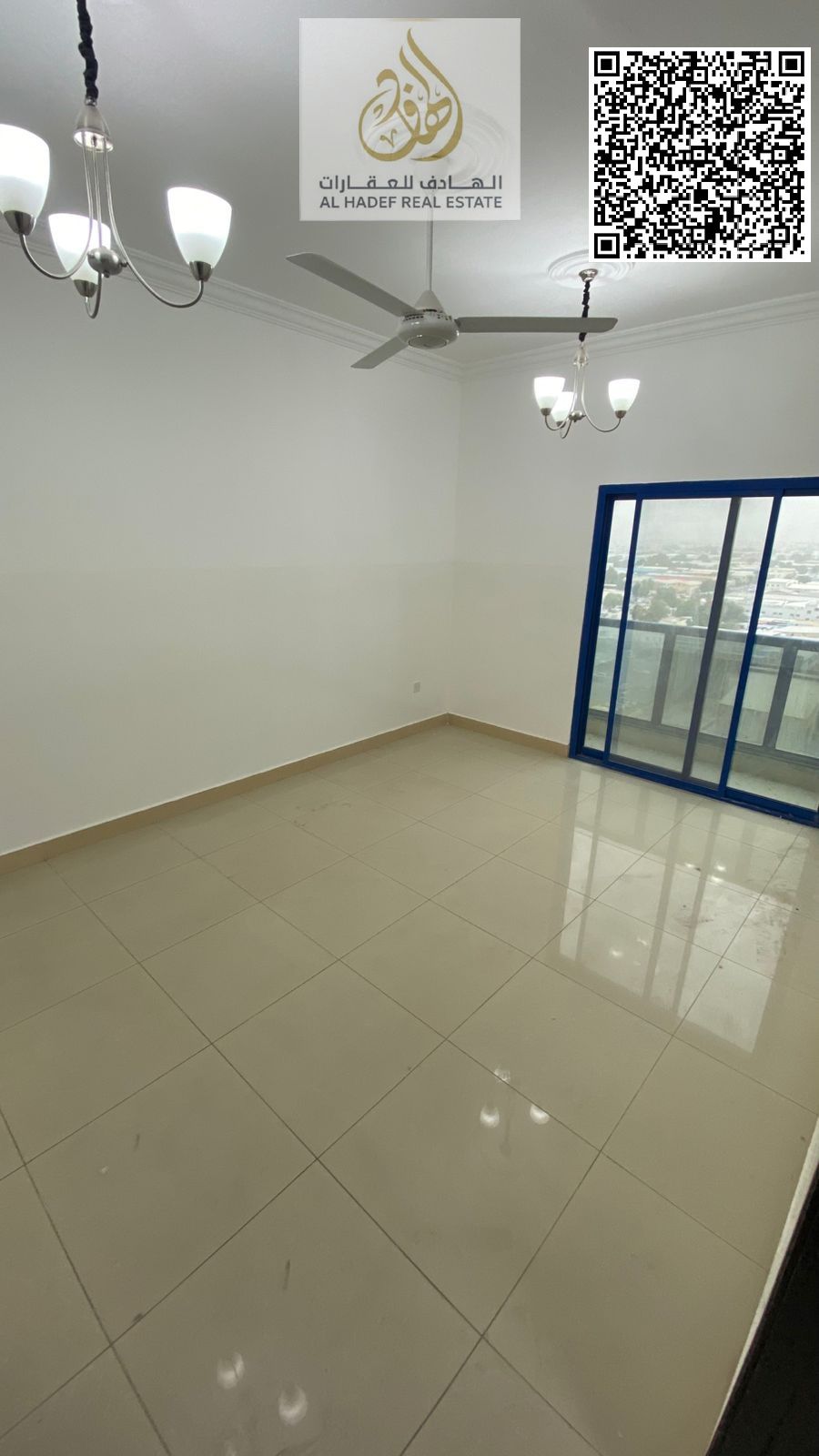 Two bedrooms, a living room, a balcony, two bathrooms, Al Ittihad Street, 38,000