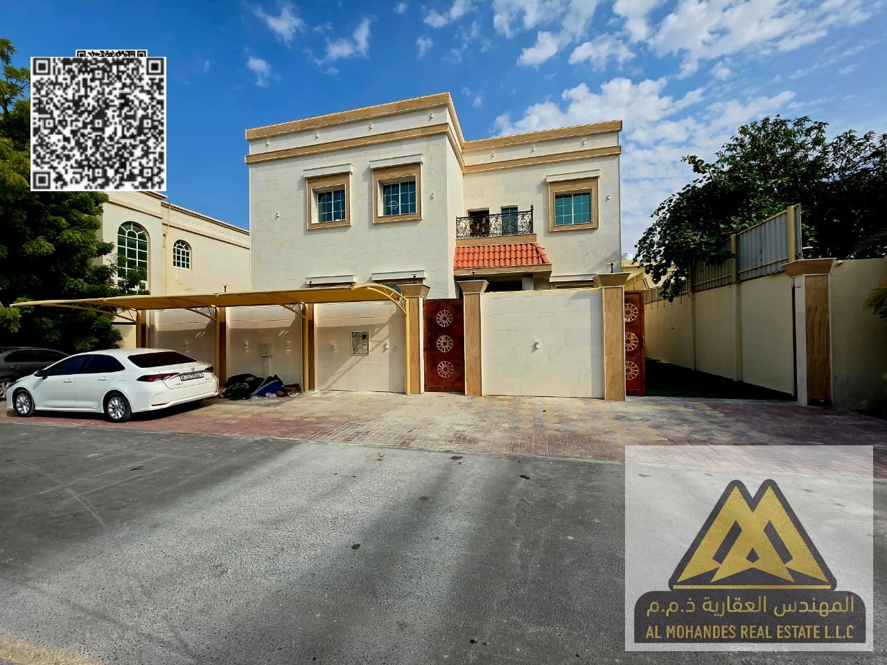 Villa for sale in Al Rawda 3, Ajman, in a prime location behind Hisn Redan Restaurant, opposite a mosque. Ideal for luxurious family living.
