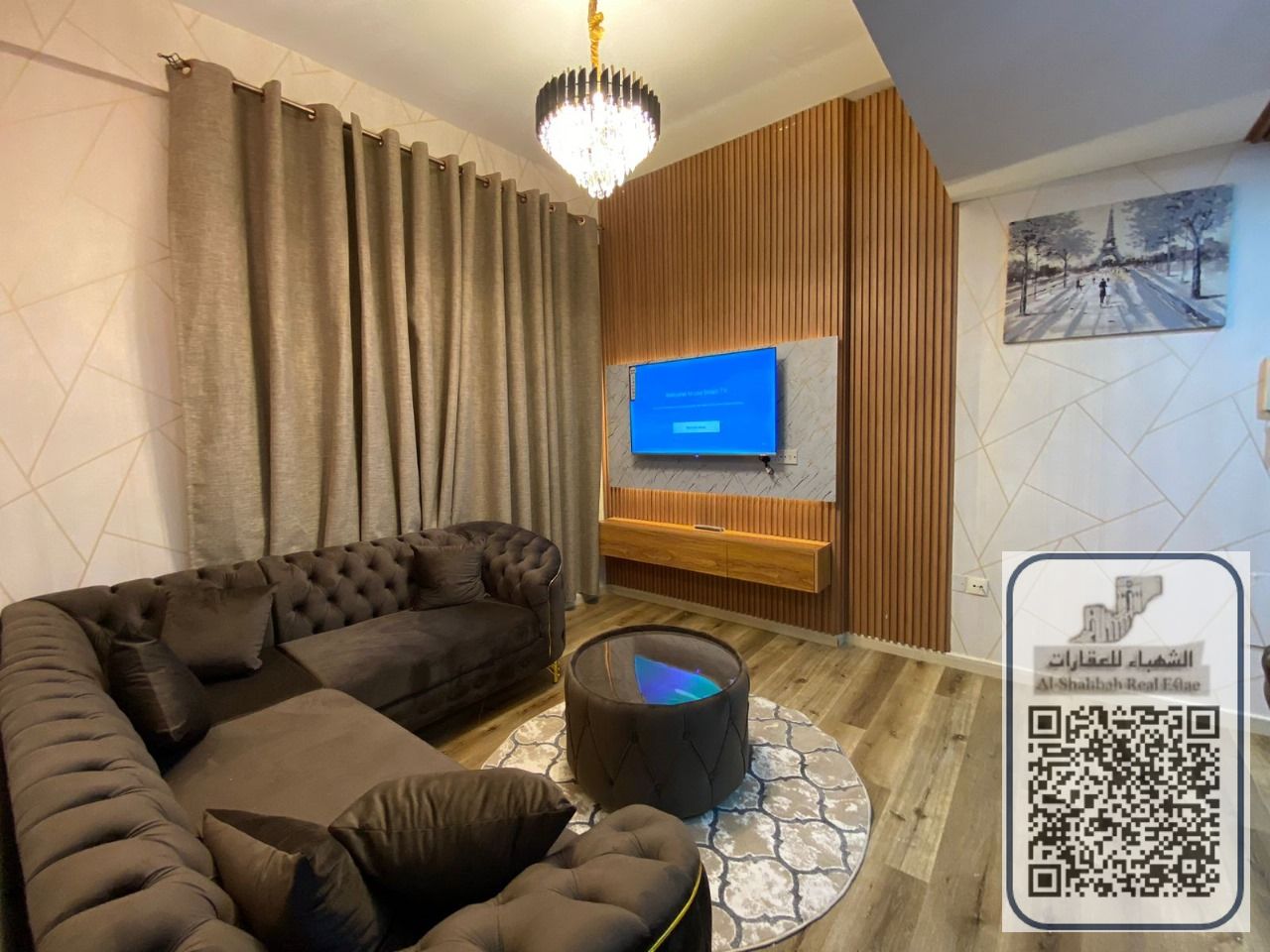 A furnished room and hall, monthly, Garden City Towers, including all bills and internet, with parking