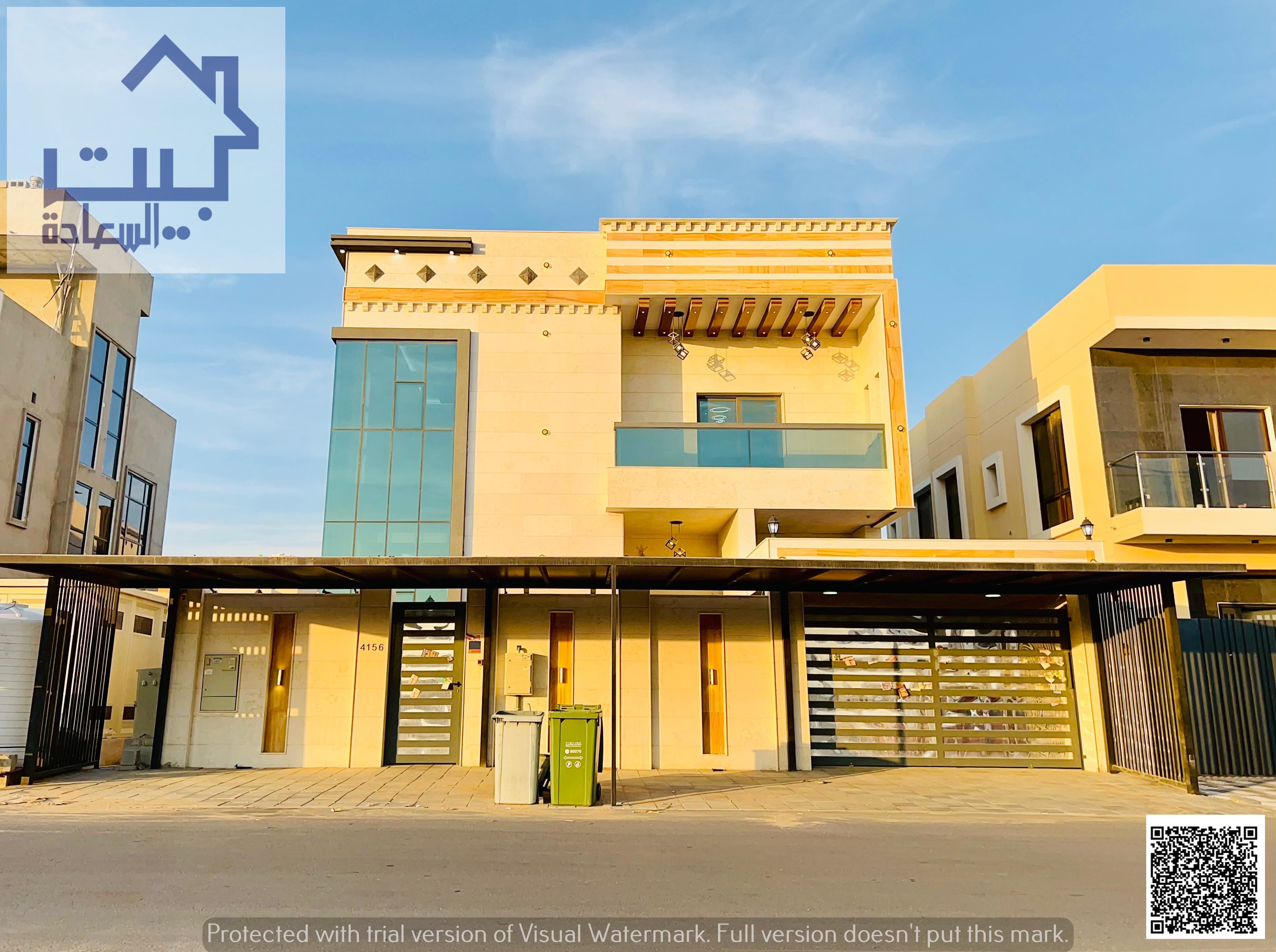 **For Rent: Modern Villa in a Prime Residential Location in Al Yasmeen, Ajman (Two Floors + Roof), Excellent location near Sheikh Mohammed Bin Zayed R