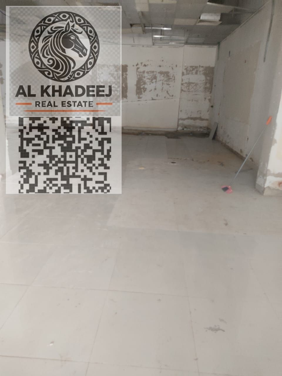 A large shop in the Mushairif area of Ajman, suitable for all activities and close to all services and main roads.