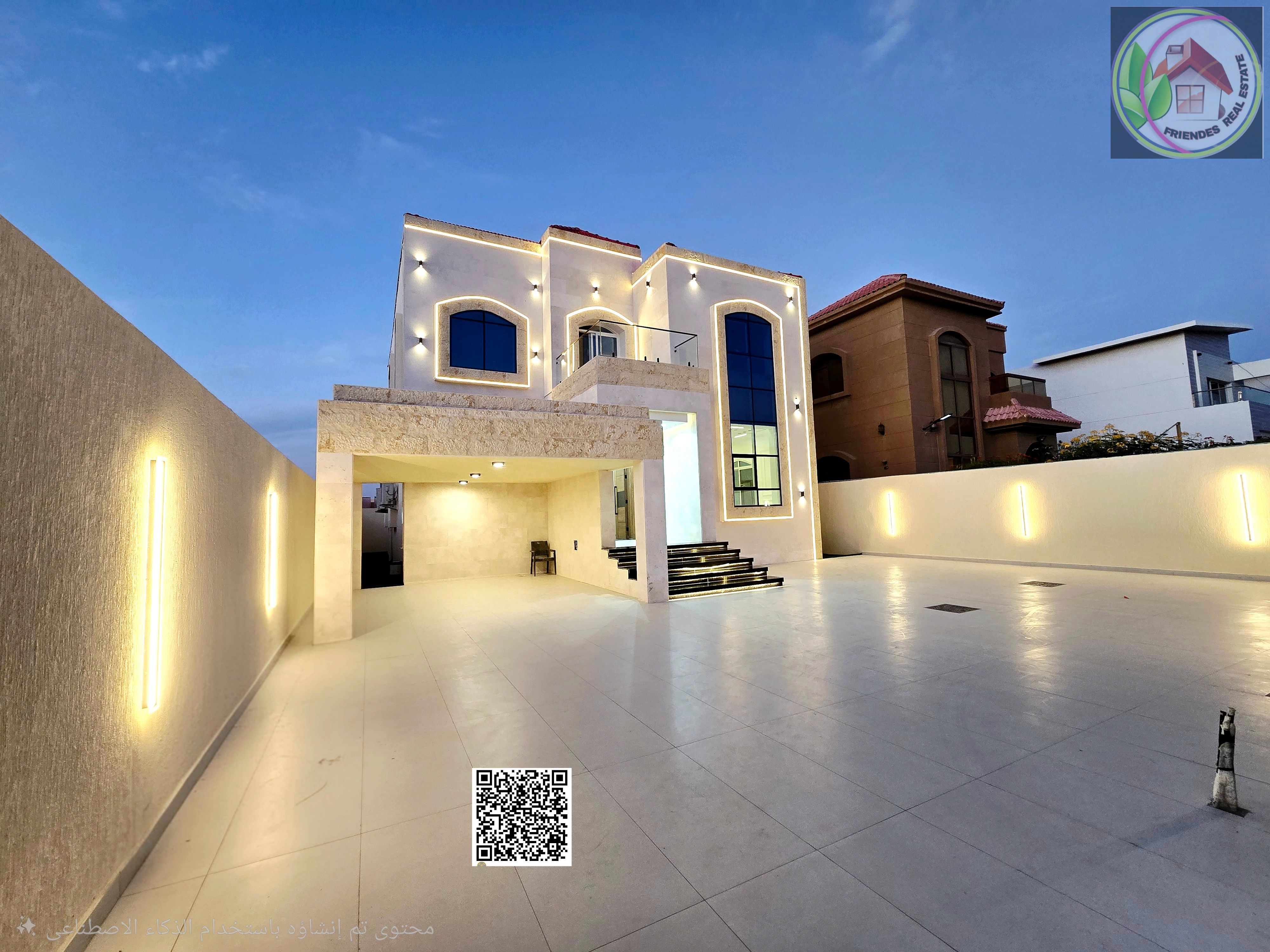 Includes electricity and water. Stone villa near Sheikh Ammar Street. Freehold ownership.