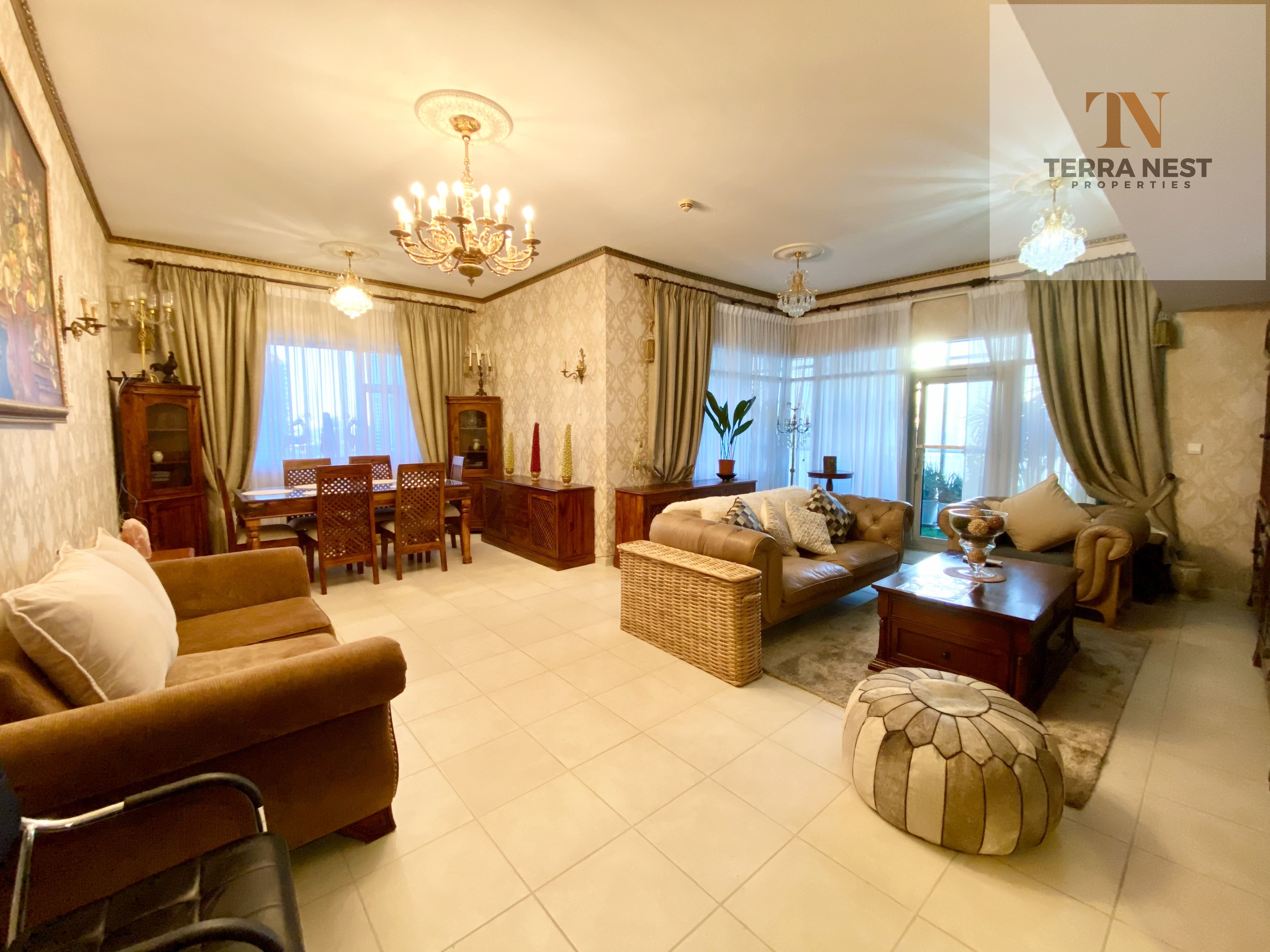 BIGGER LAYOUT | CLOSE TO METRO | HIGH FLOOR | LUXURIOUSLY FURNISHED 2 BR