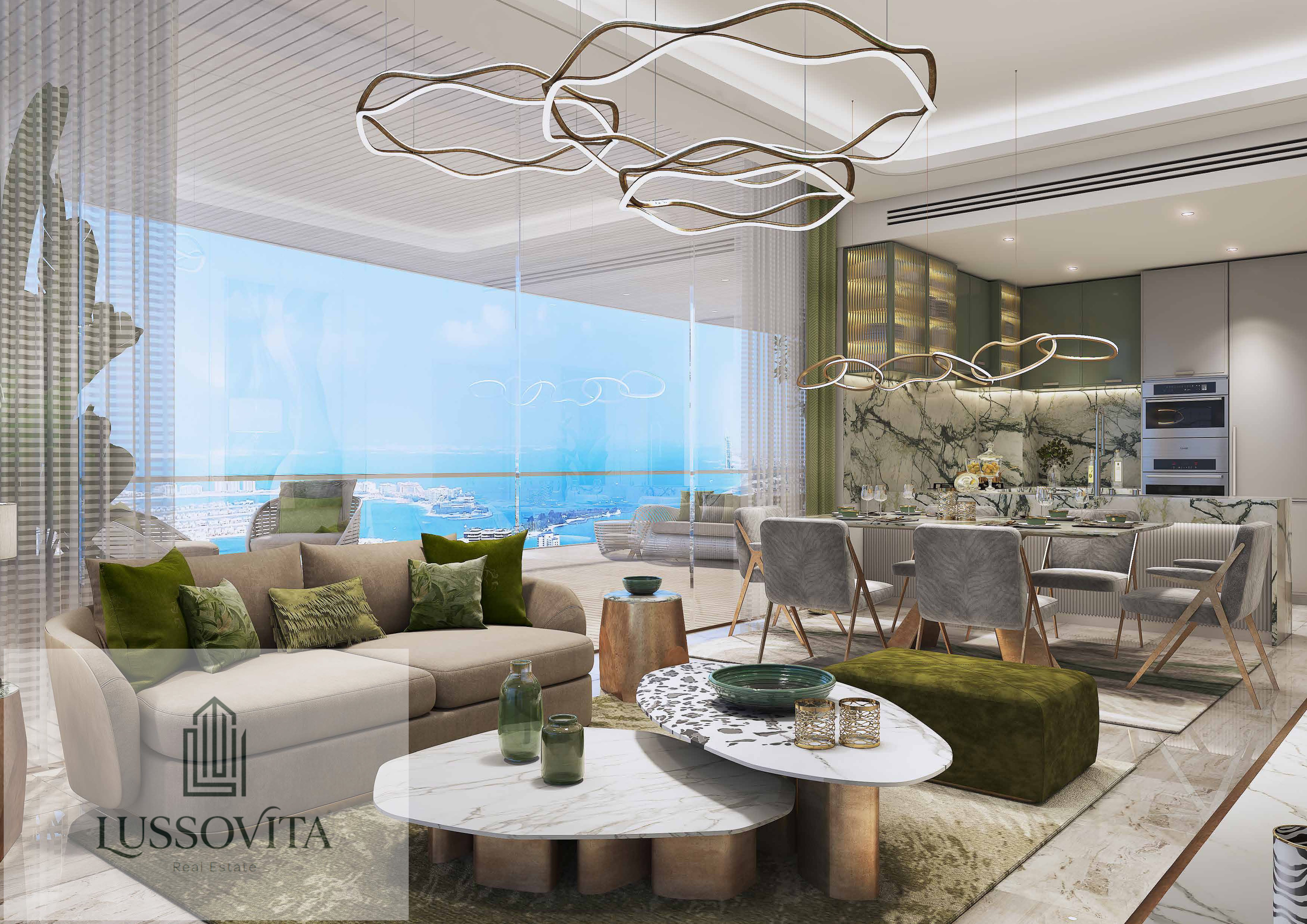High Floor 1BR | Modern Layout | Sea View