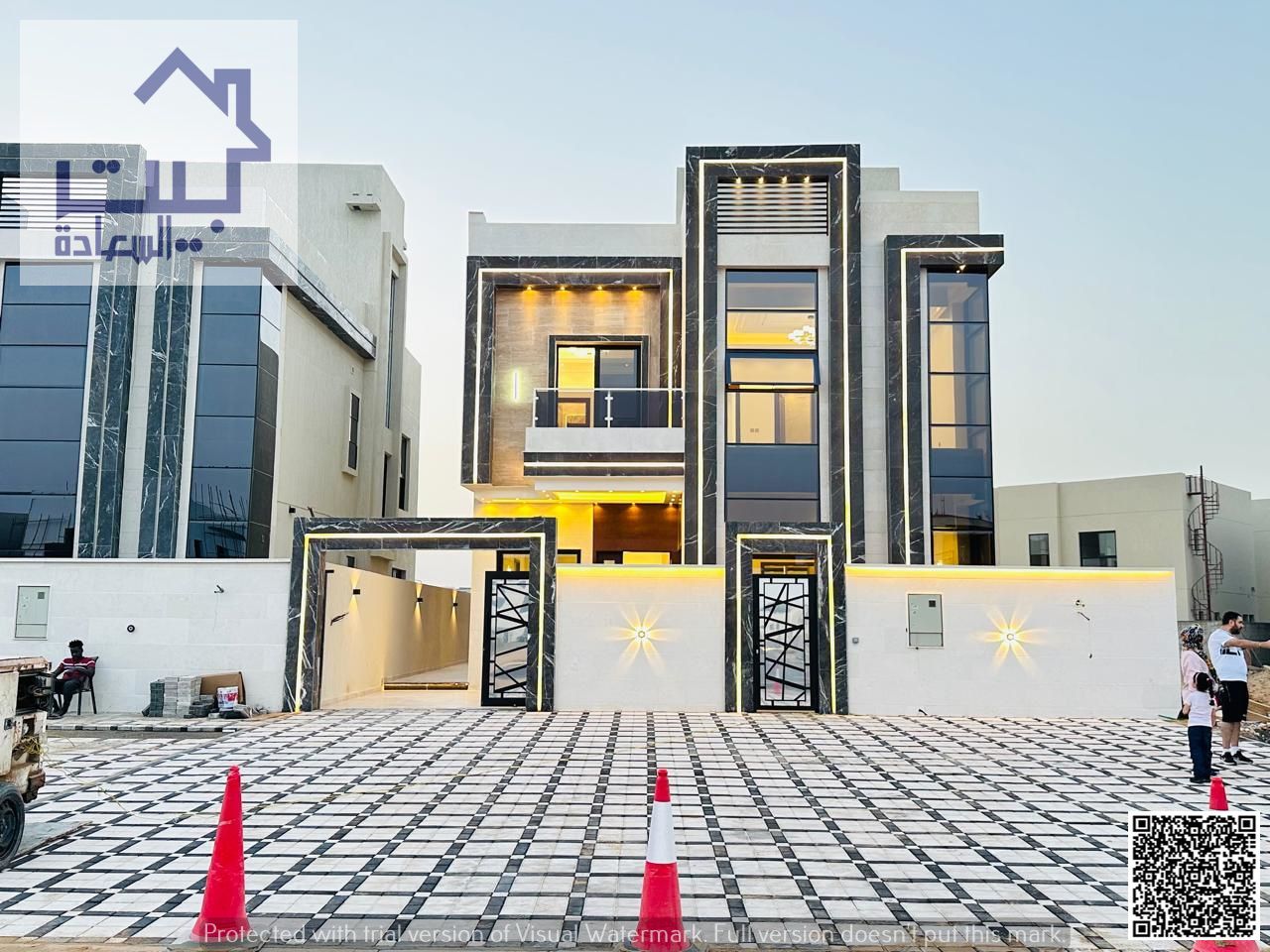 We offer you a modern villa, including registration and ownership fees - on the main street, elegant, with personal finishing, modern design, luxury,