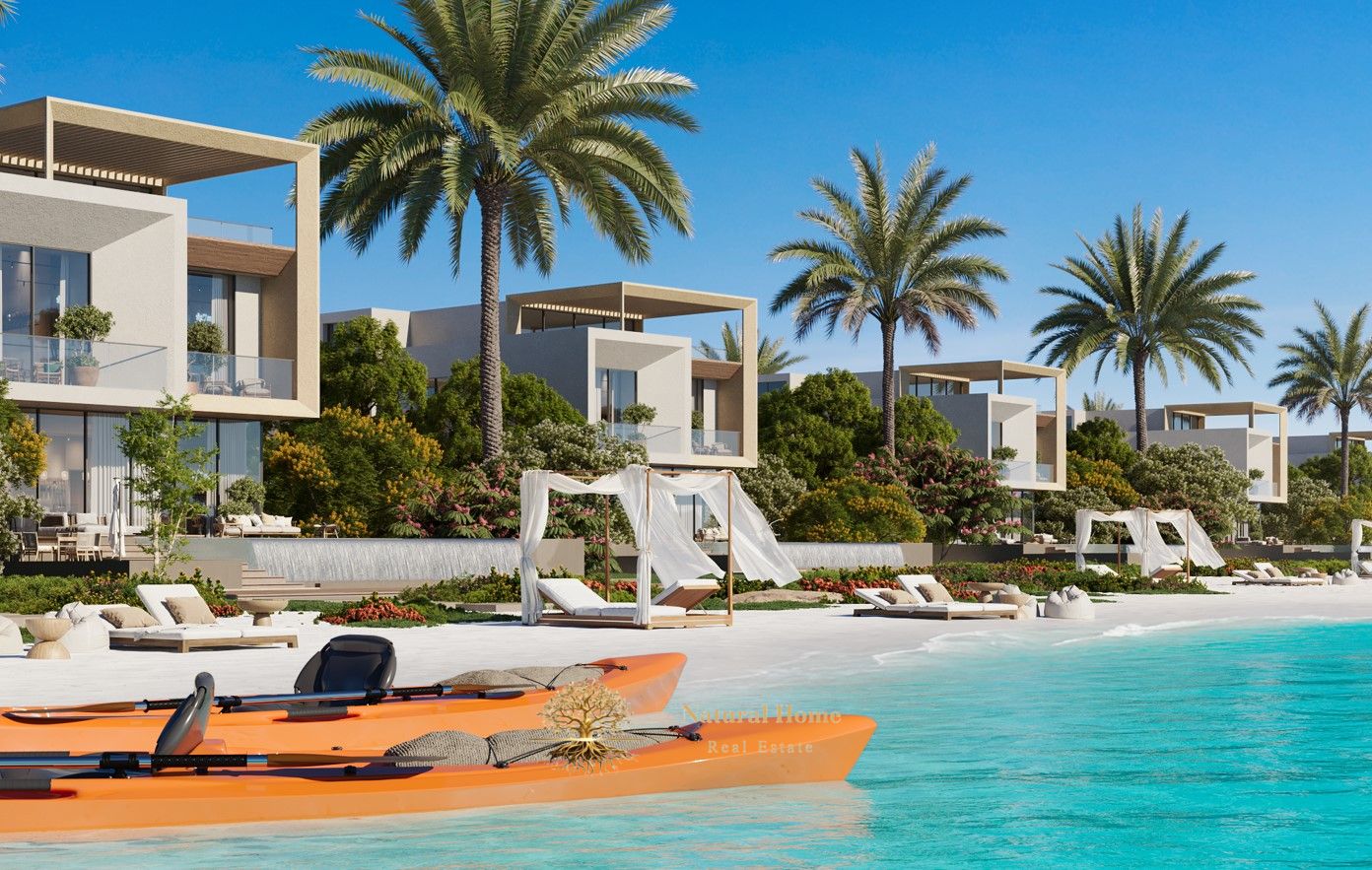 "Al Thuraya Island - The most beautiful place: Own a luxurious 6-bedroom villa with spacious areas, direct sea view, integrated world-class services,