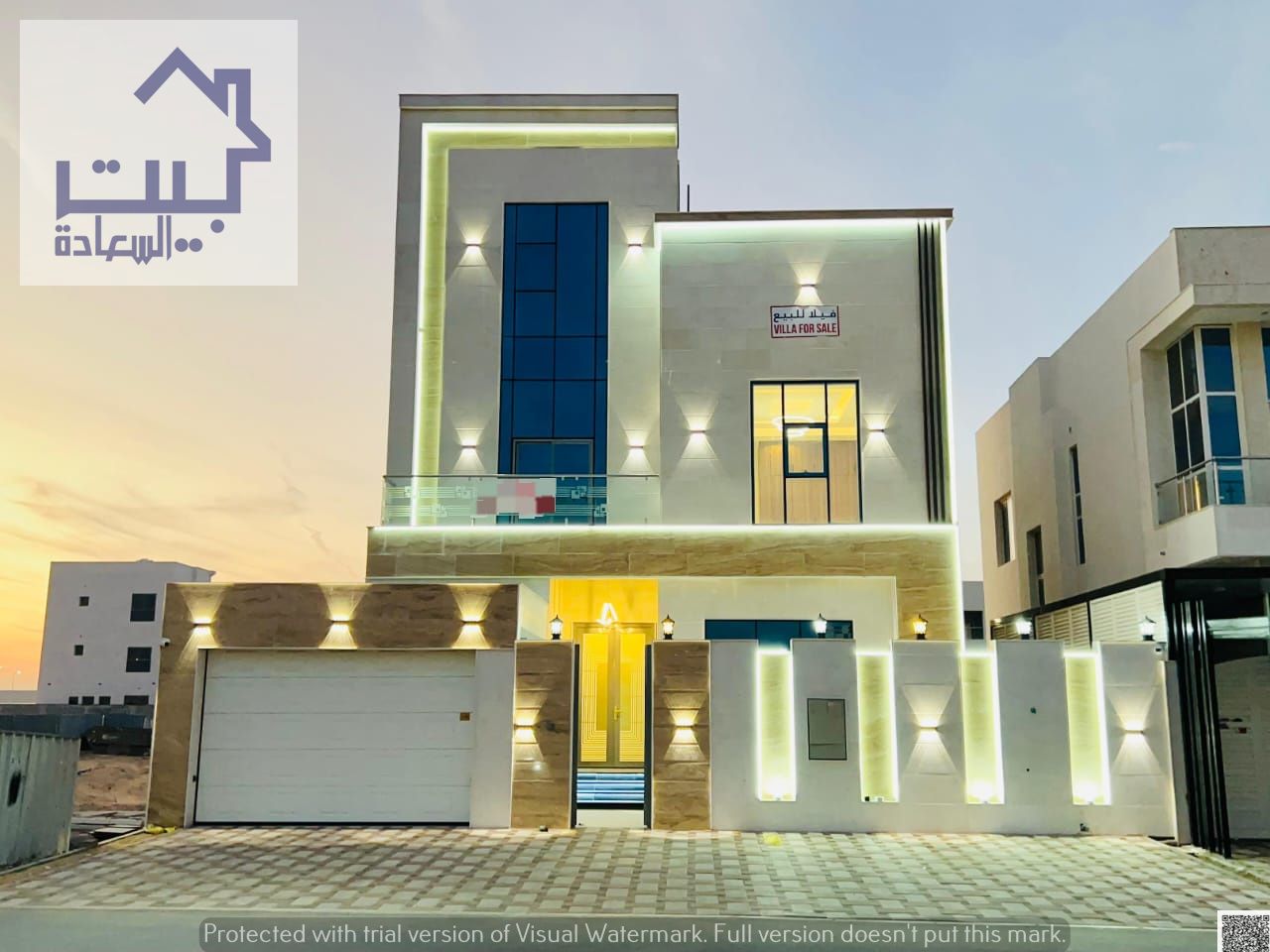 Villa for sale - two floors and a roof terrace - with a large yard and a negotiable price. Located near Sheikh Mohammed Bin Zayed Road.
