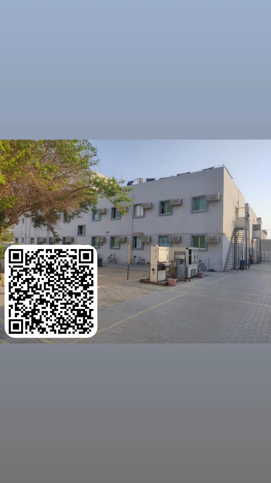 Workers' residential complex, apartments with shops for sale. Land area 29,062 sq ft, built-up area 23,681 sq ft.