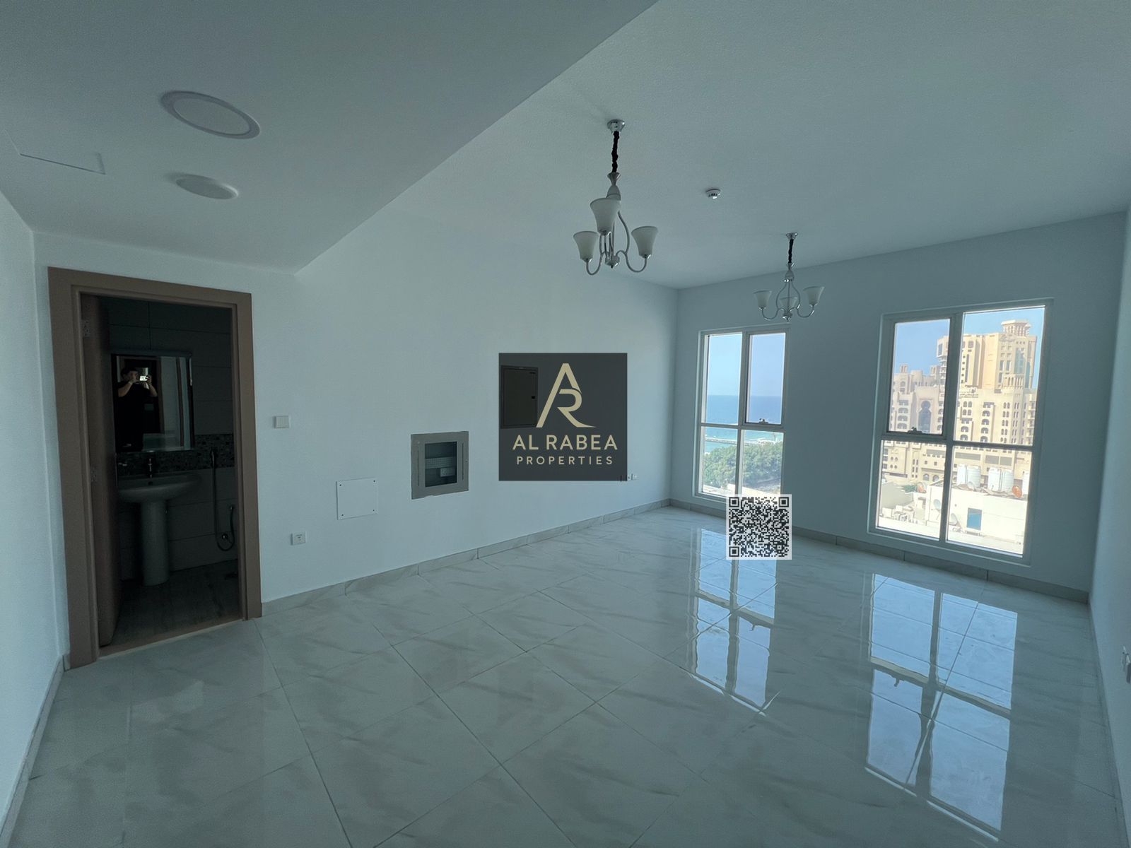 For Rent – 2 Bedroom Apartment with Living Room, First Occupancy, on Ajman Corniche
