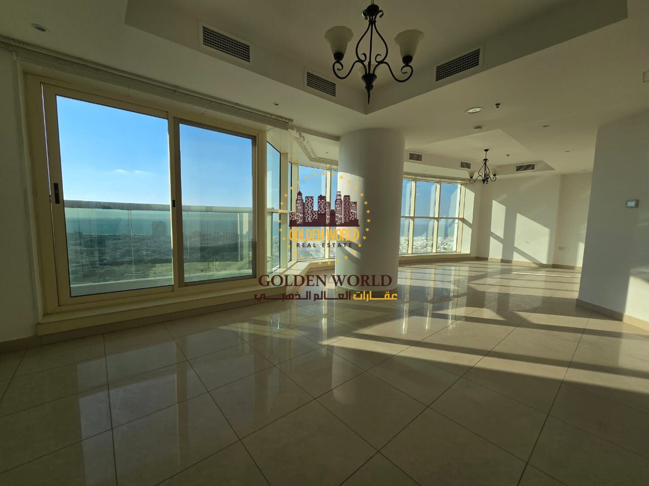 3BR apartment for rent in Al Majaz 3 Corniche, 4 bathrooms, maid’s room, laundry room, built-in wardrobes, free AC. Rent AED 85,000.