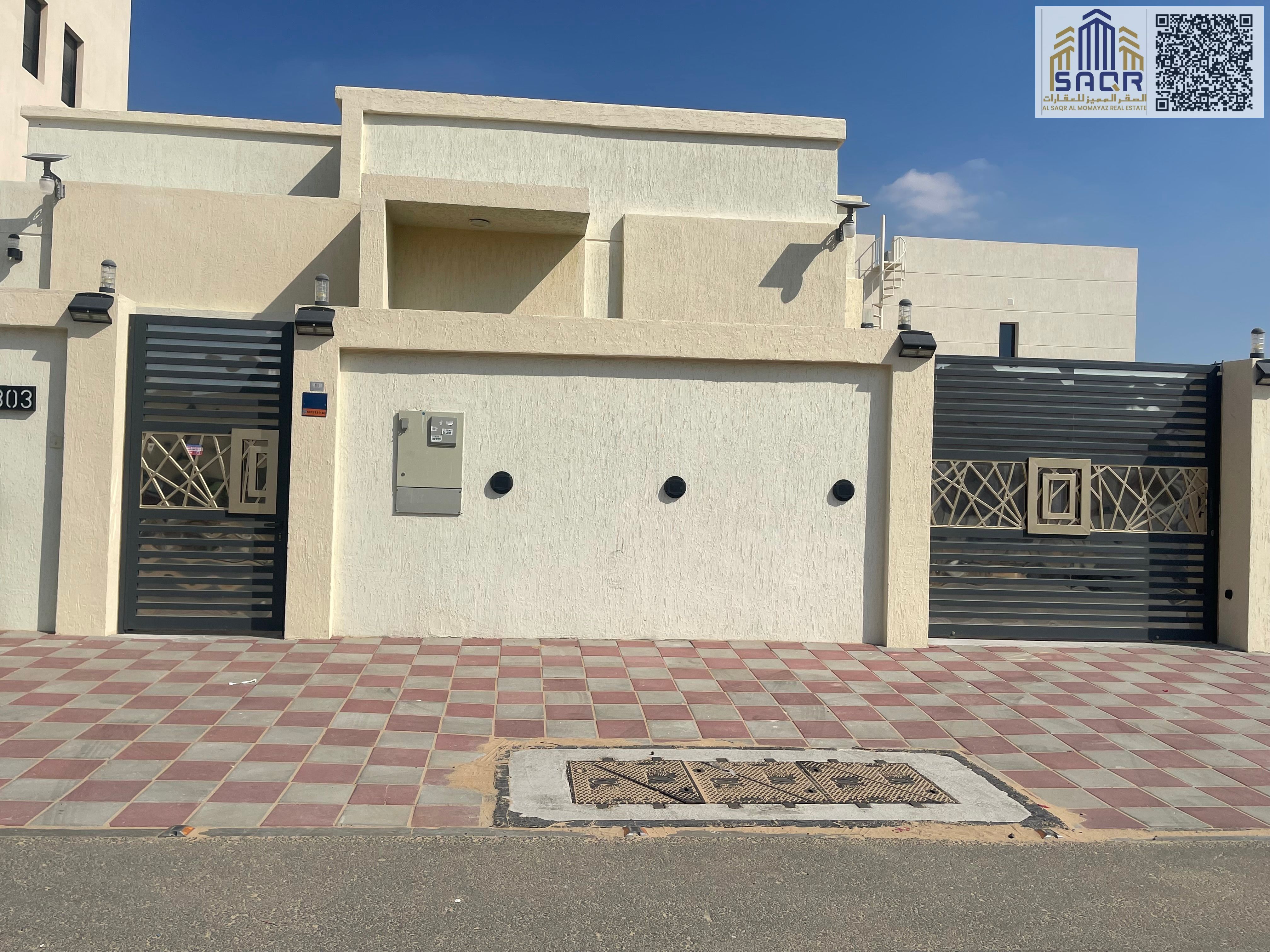 Ground floor villa for rent in Al Zahia – second tenant Land area: 3014 sq ft Electricity included