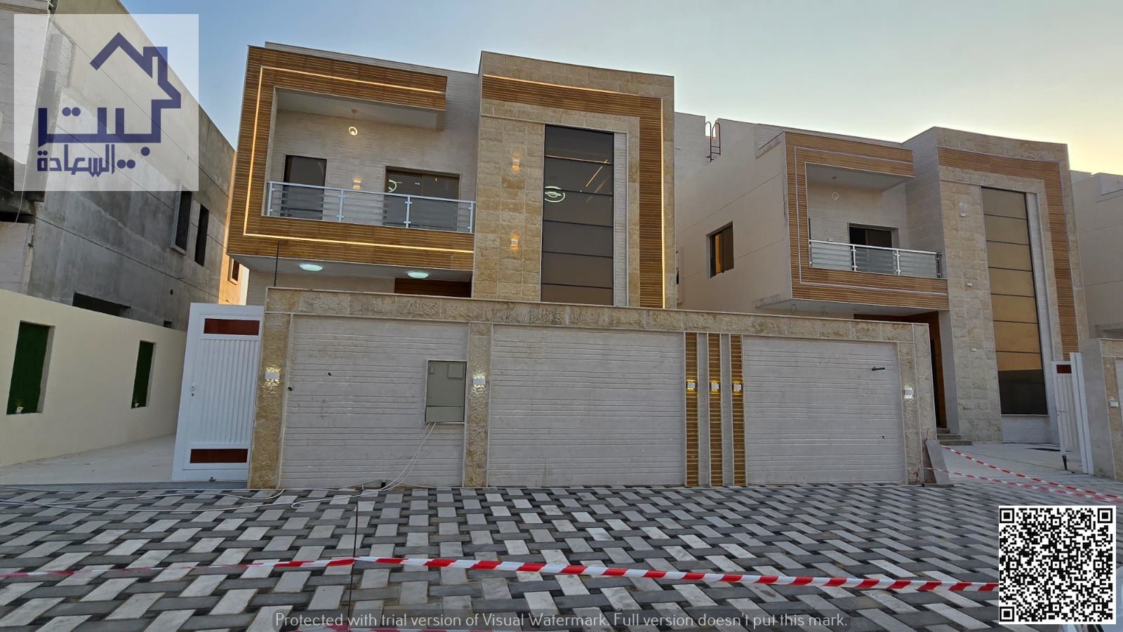 Villa for rent in Al-Haliyo 2 area, first occupancy, ready to move in. Setback in front of the villa for cars, yard inside the villa. Consists of two