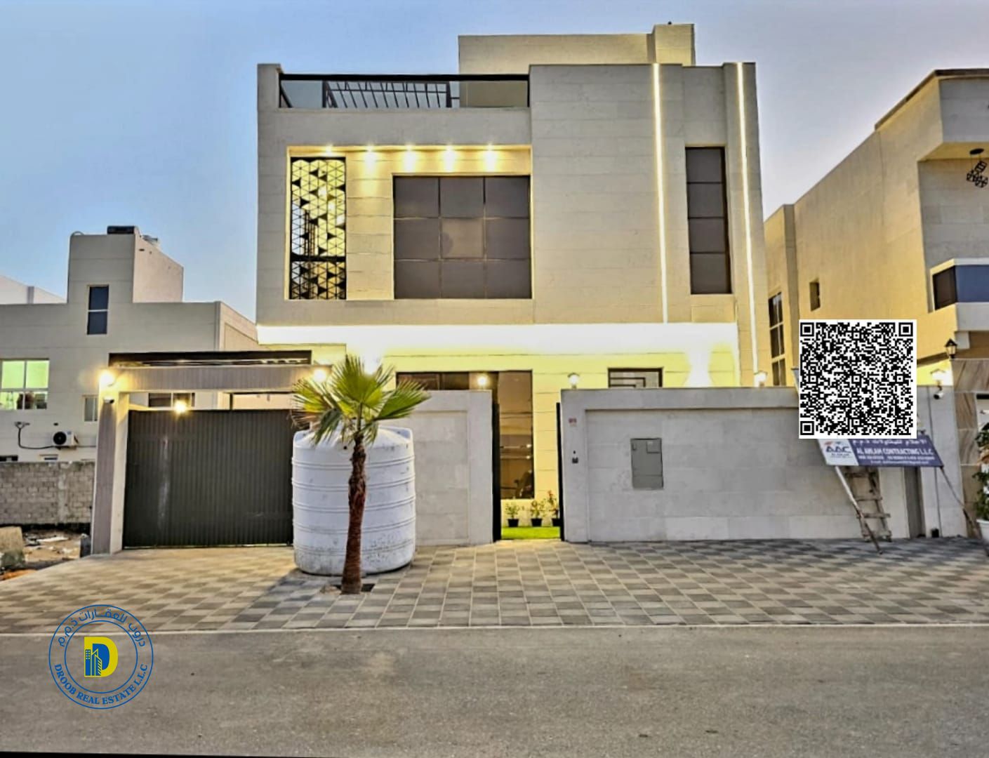 Enjoy luxury in Al Bahia Villa, 7 bedrooms with a pool and roof , registration fees, super deluxe finishing, freehold , and bank financing.
