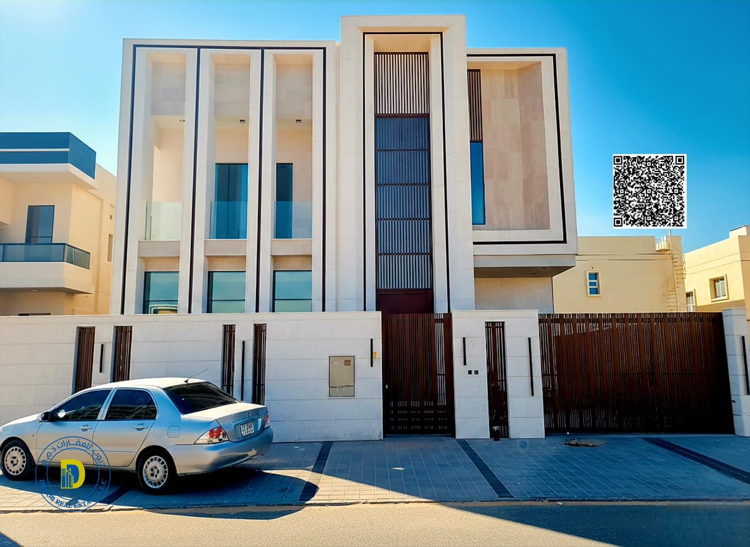 For those seeking luxury, a modern 5-bedroom villa in Al Alia, Ajman. Freehold. Bank financing.