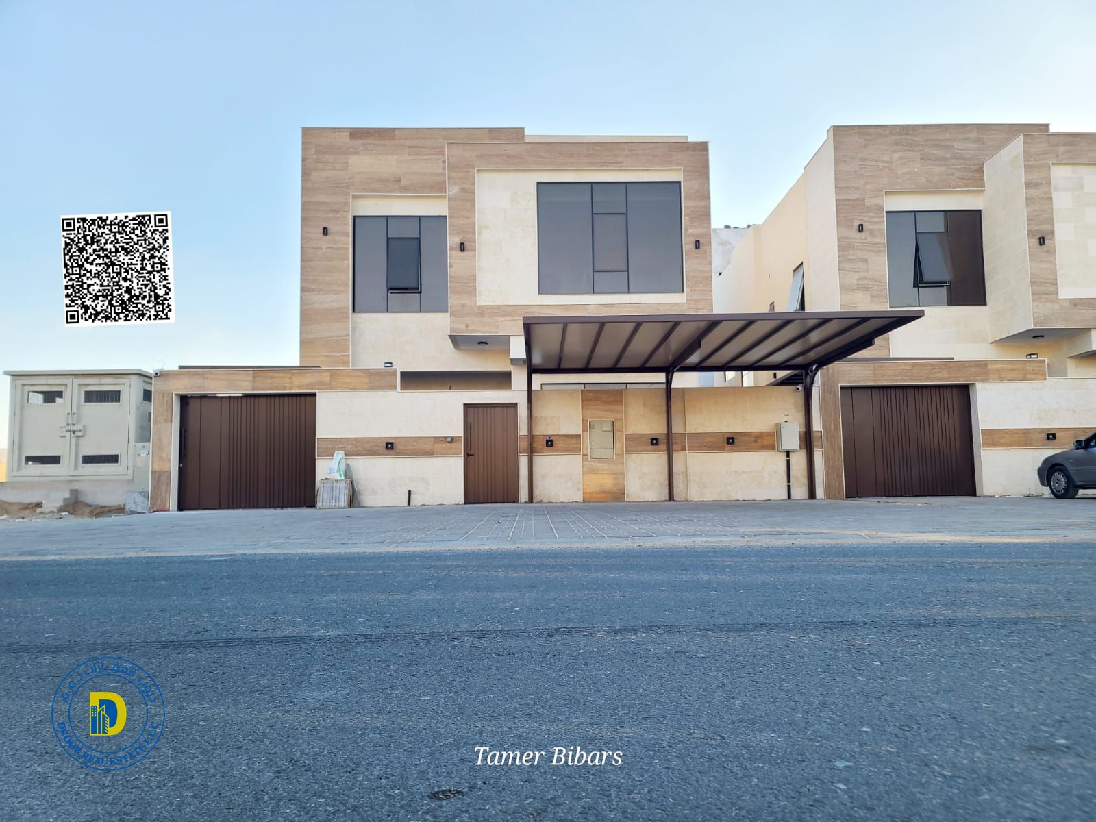For sale at a great price: a modern 5-bedroom villa in Al Zahiyah, Ajman, including electricity, water, and AC. Freehold . Bank financing .