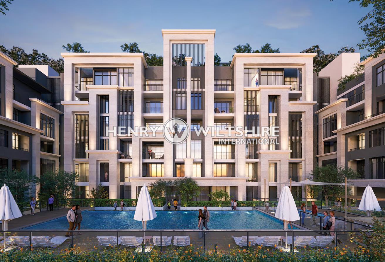 Pool and park view. Largest 3 bed. Private terrace