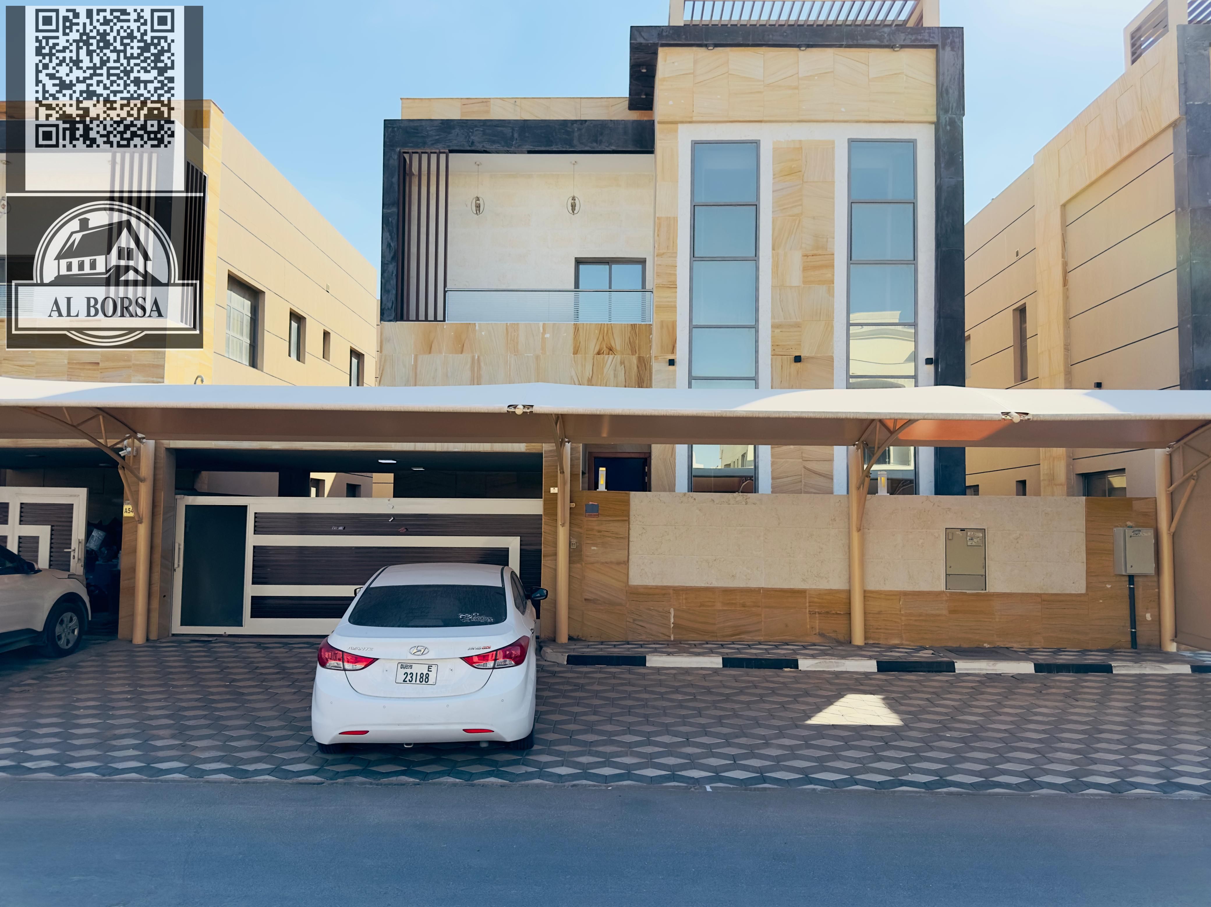 For rent in Al Yasmin: a villa with 4 bedrooms + a majlis + 2 living rooms | AED 110,000 per year