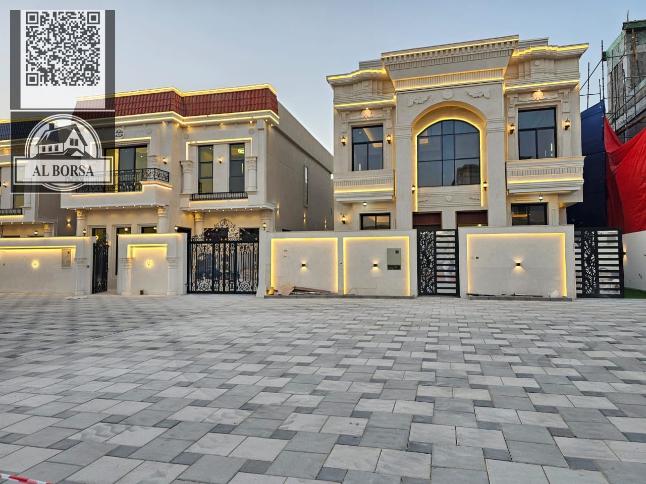 Villa for sale – Al-Haliyo 1 | Classic exterior design | 6 master bedrooms + 2 kitchens + maid's room | 2 floors + roof | Very spacious setback