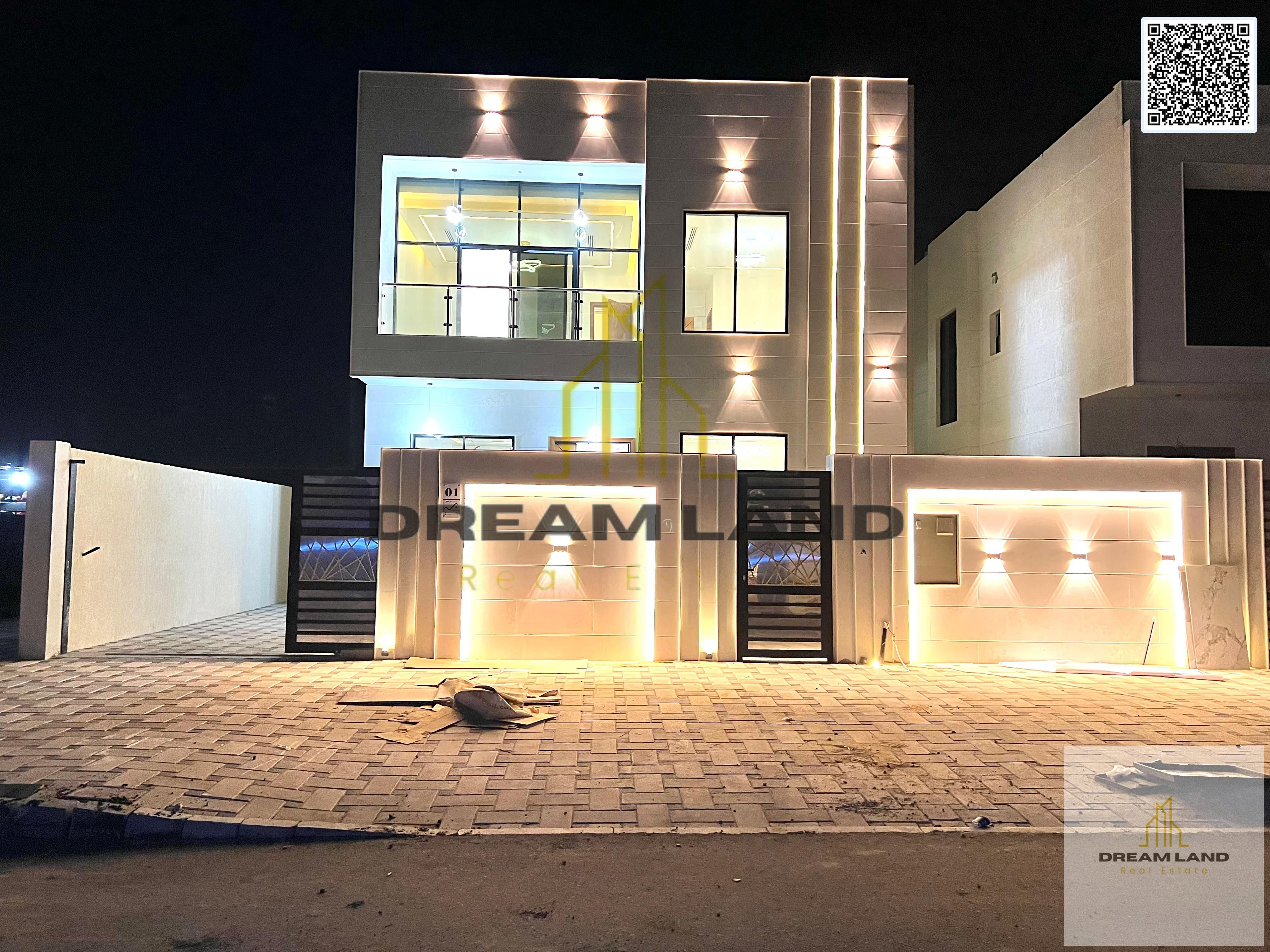 Modern villa for sale at an excellent price, superb finishing, freehold ownership for life, including registration and ownership fees.