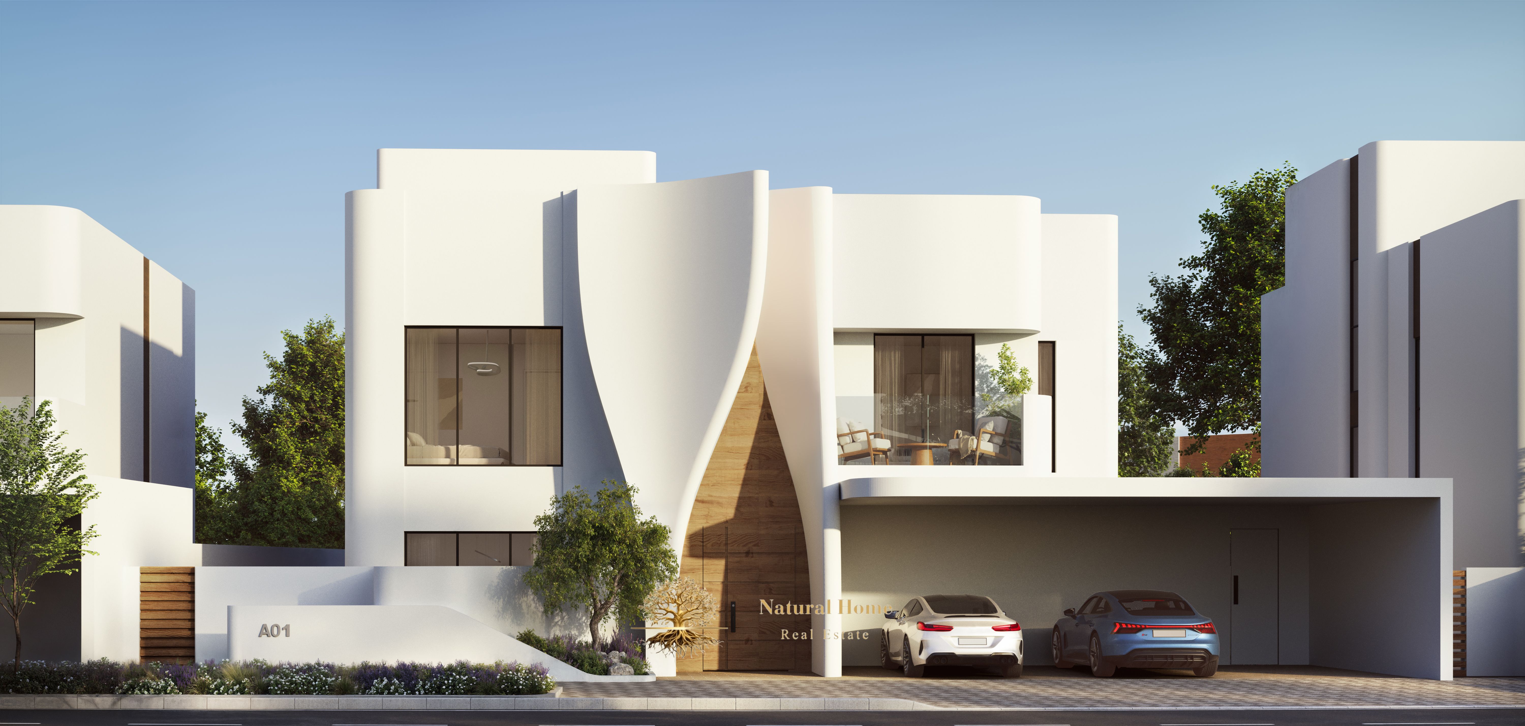 "Discover grandeur in every corner: 5 spacious bedrooms in Khalid Bin Sultan City. . . Your luxurious green palace awaits you. "