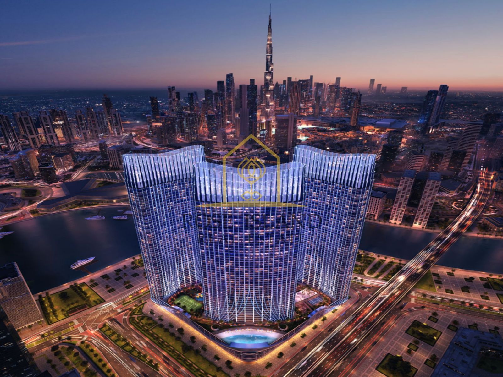 Burj khalifa view and Canal view | Floor 41