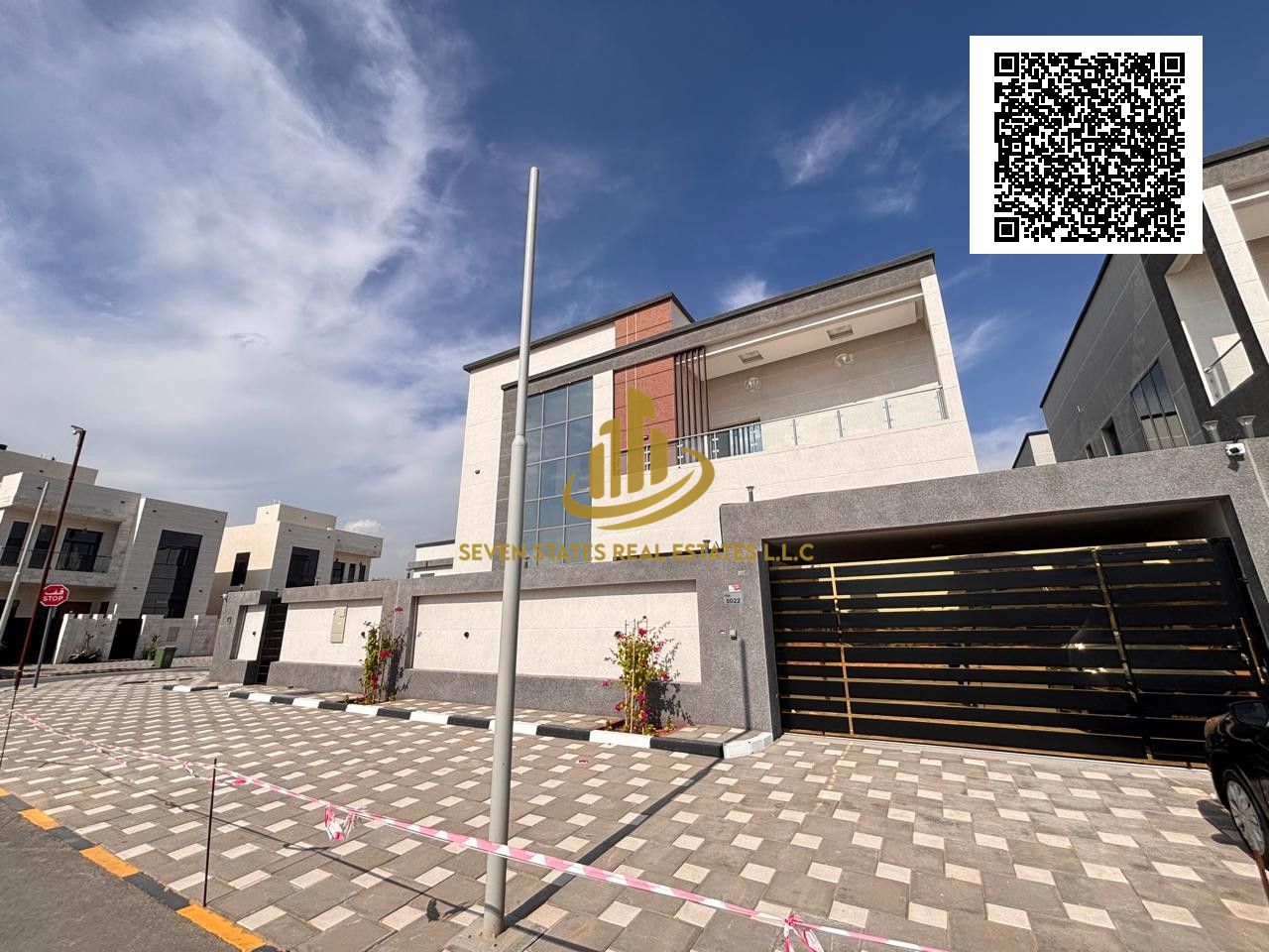 Villa for sale in a prime location in the Hallio area, best price, 100% freehold ownership, modern design, spacious, opposite Azha