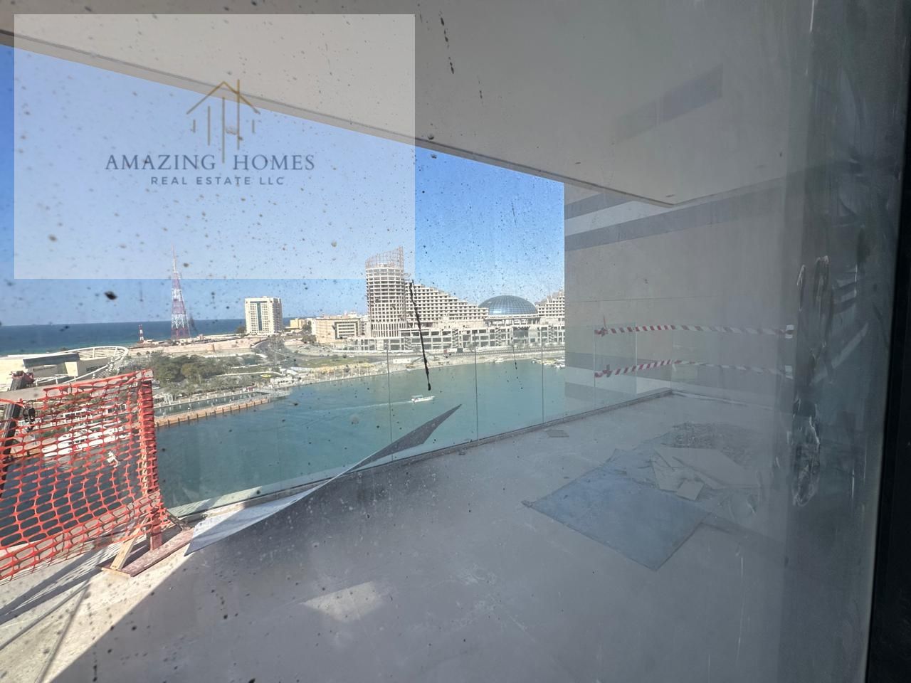 Ready soon 3 bed spacious apartment with sea view on marina
