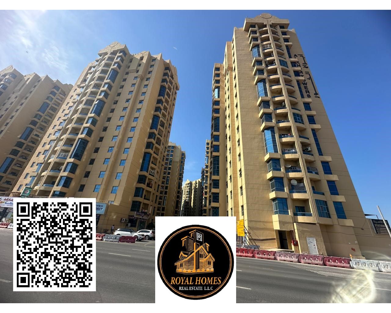 3 BEDROOM APARTMENT FOR SALE IN Al KHOR TOWER EMPTY