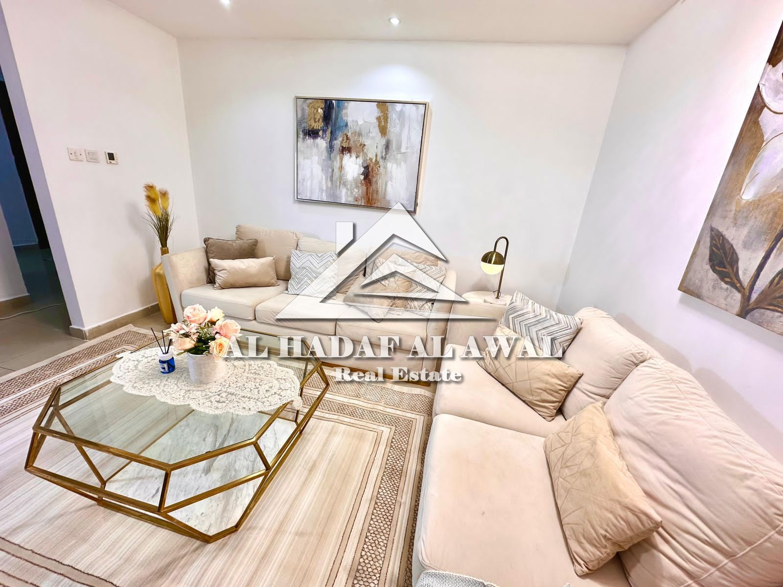Sharjah, Al Taawun, Beach Tower 2: Two bedrooms and a living room, spacious with a view and excellent furnishings, ready for rent. Rent: AED 7500 (int