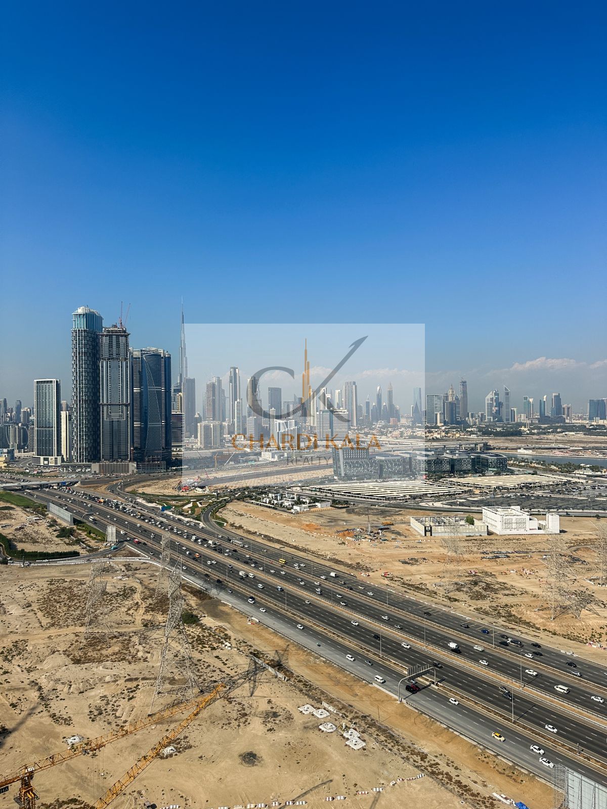 Statement Living-Burj Khalifa View| 2-Bed Residence at Creek Vistas Grande