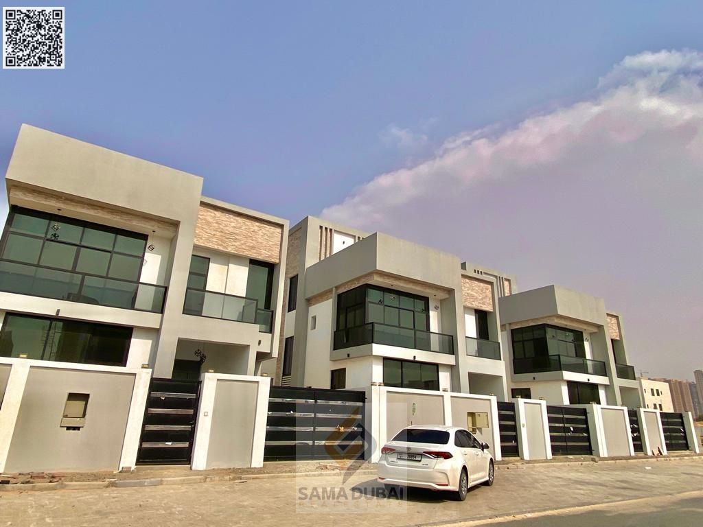Villa for rent in Al Alia area, Ajman. Two floors, custom finishing. Land area: 3014 sq ft.