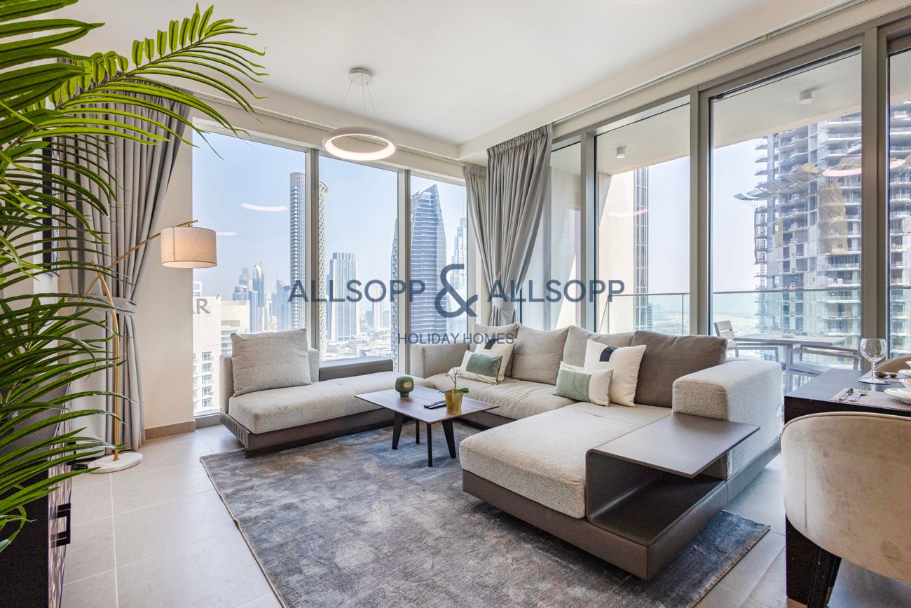 Burj Khalifa View 3 Bedroom + Maid's Room in Forte Tower 2,Downtown