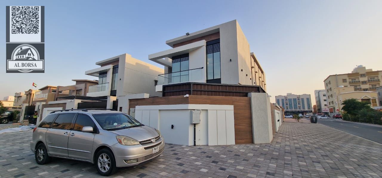 Villa for sale – Al Rawda 3 | 5 bedrooms + Majlis + Living room + Maid's room | Land area 5,000 sq ft | Built-up area 5,250 sq ft | Central air