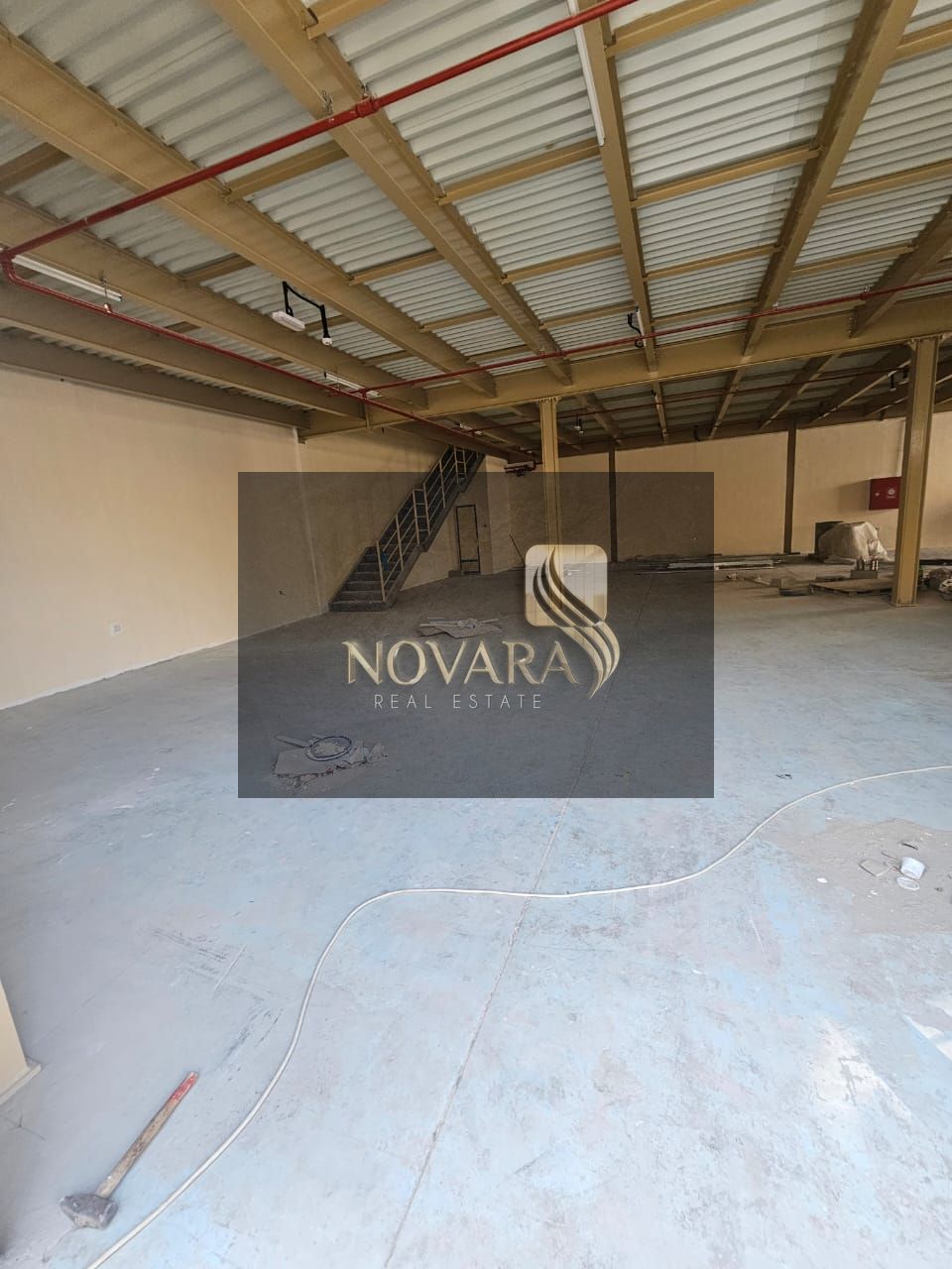"Warehouse for Rent – 6000 sq. ft. in Al Jurf Industrial 1, Ajman, with Office, 2 Bathrooms, 25 kW Electricity, Ready to Use"