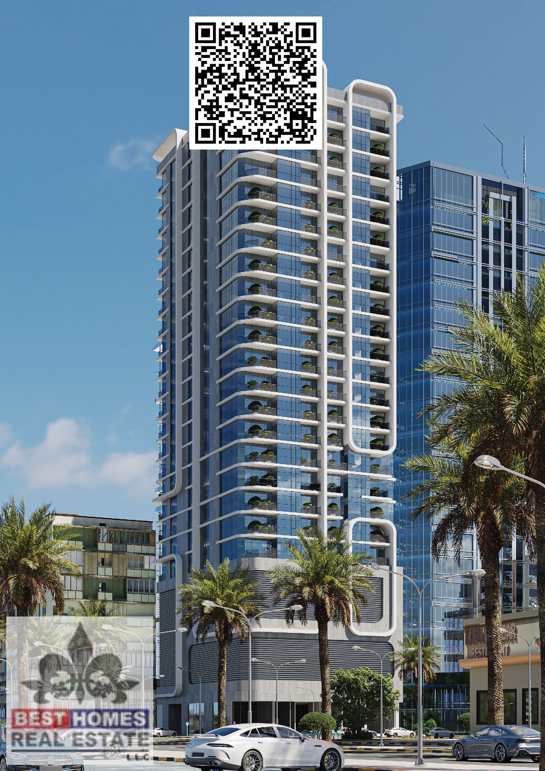 Freehold 2BHK in Oasis Tower 3 Ajman | 1% Monthly | 7-Year Payment Plan
