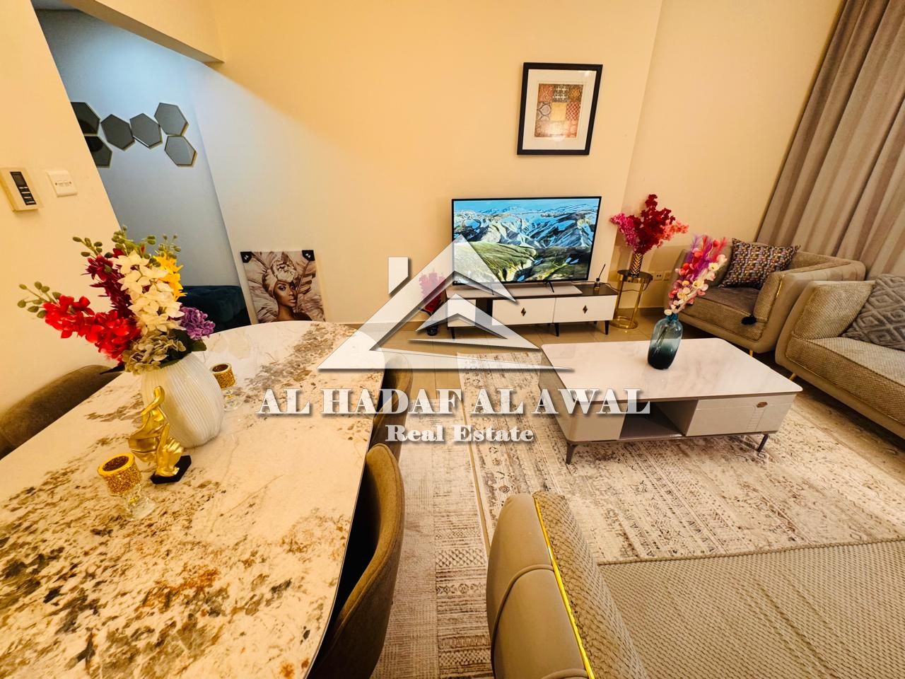 For monthly rent, a room and a hall in Al Taawun area with free internet