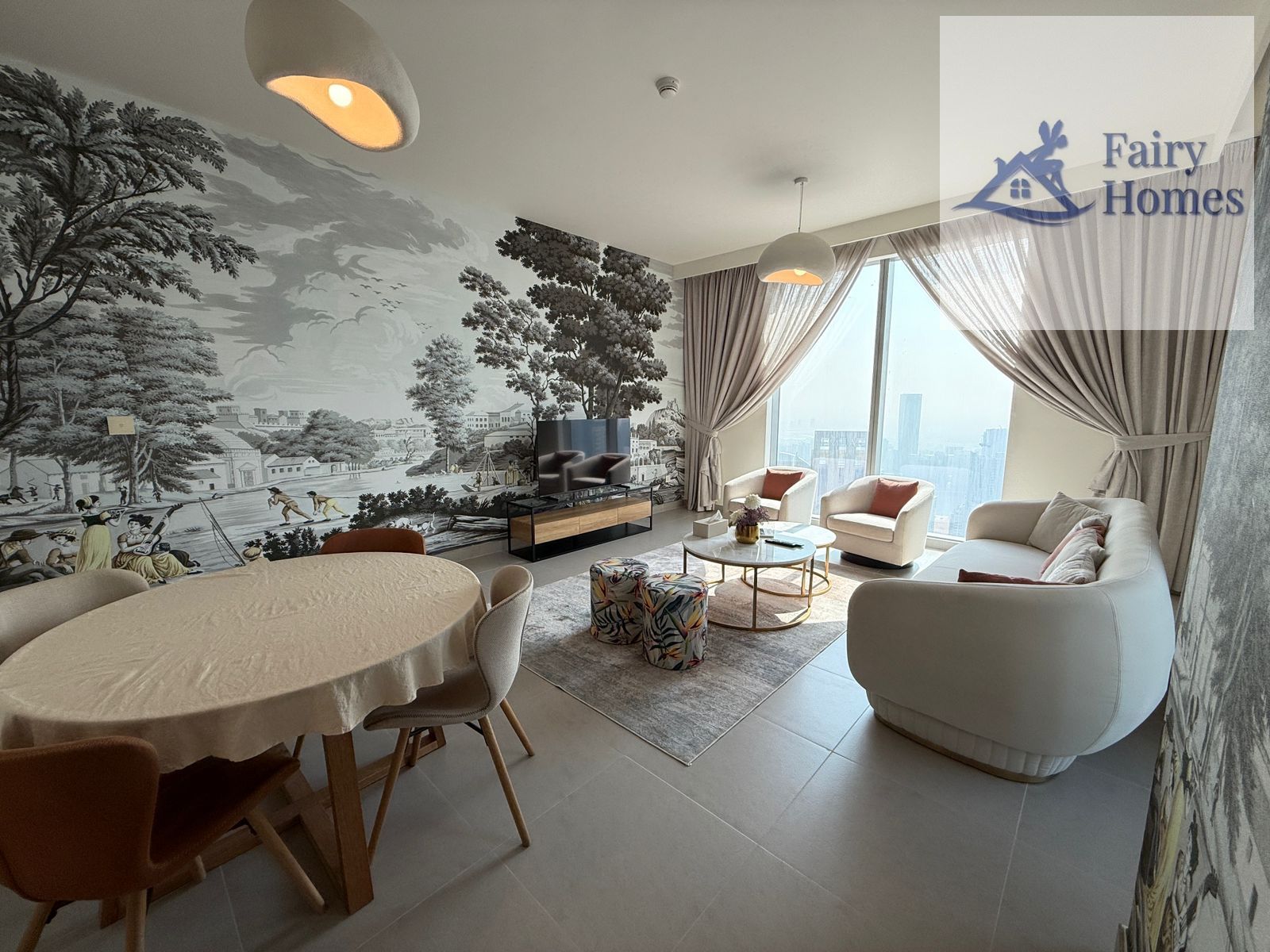Furnished 2BHK|Chiller Free| High Floor| Sea View