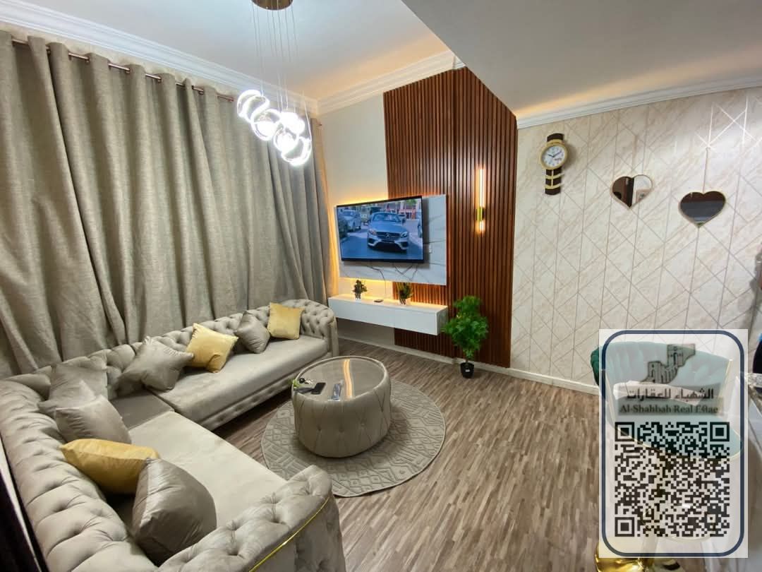 Furnished one-bedroom apartment in Al Hamidiya, including bills, internet, and maintenance, located on the Dubai and Sharjah exit.