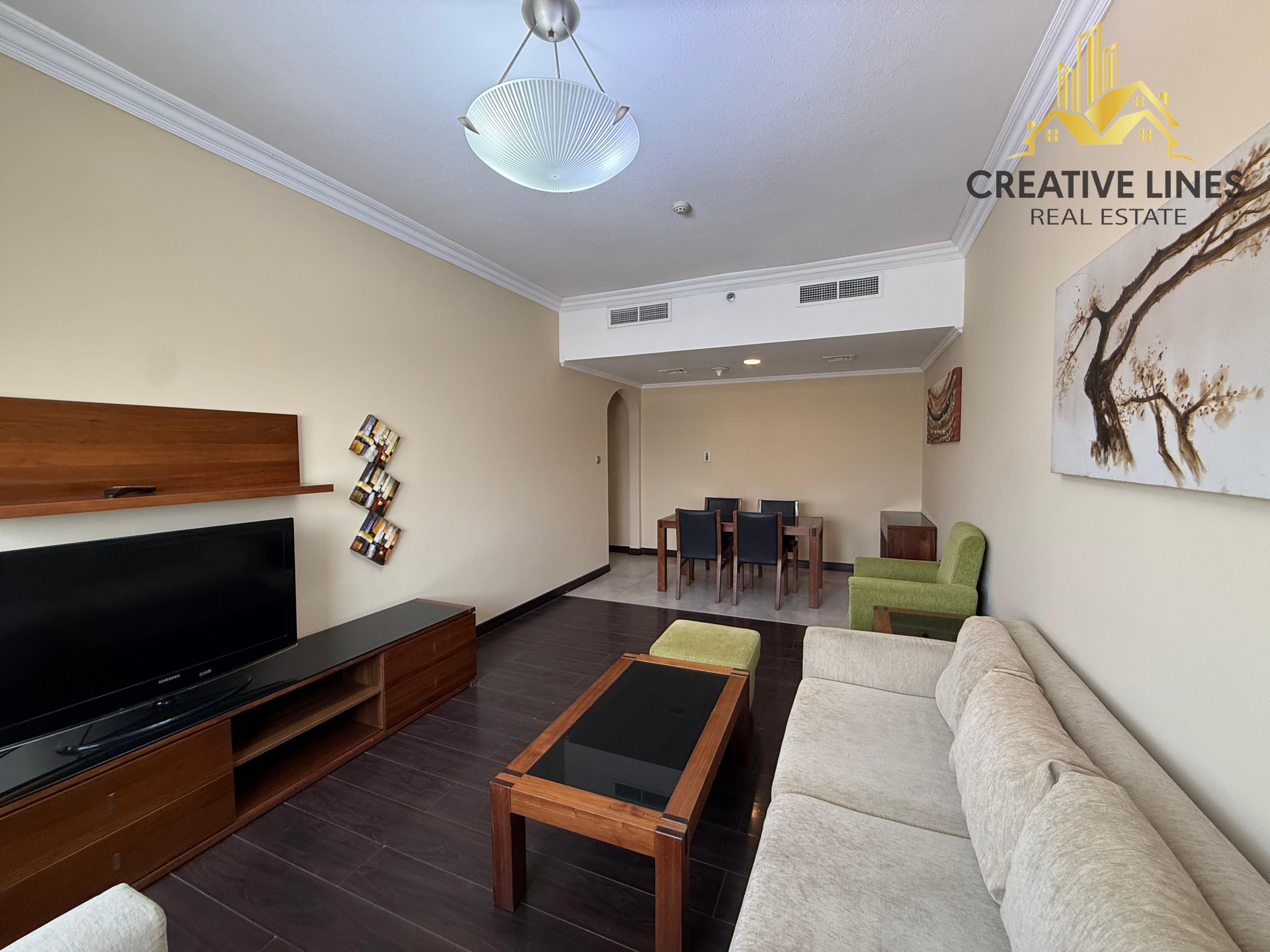 Furnitured 2 Bedroom with Hall Balcony available for family