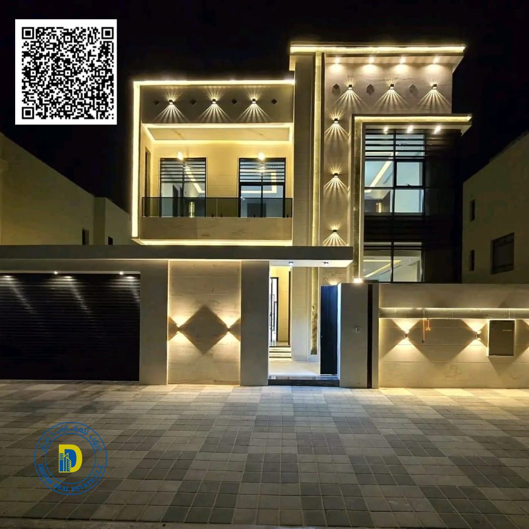 Luxury villa for sale in Al-Amirah area, 6 bedrooms, majlis, living room, terrace and roof, registration fees included.